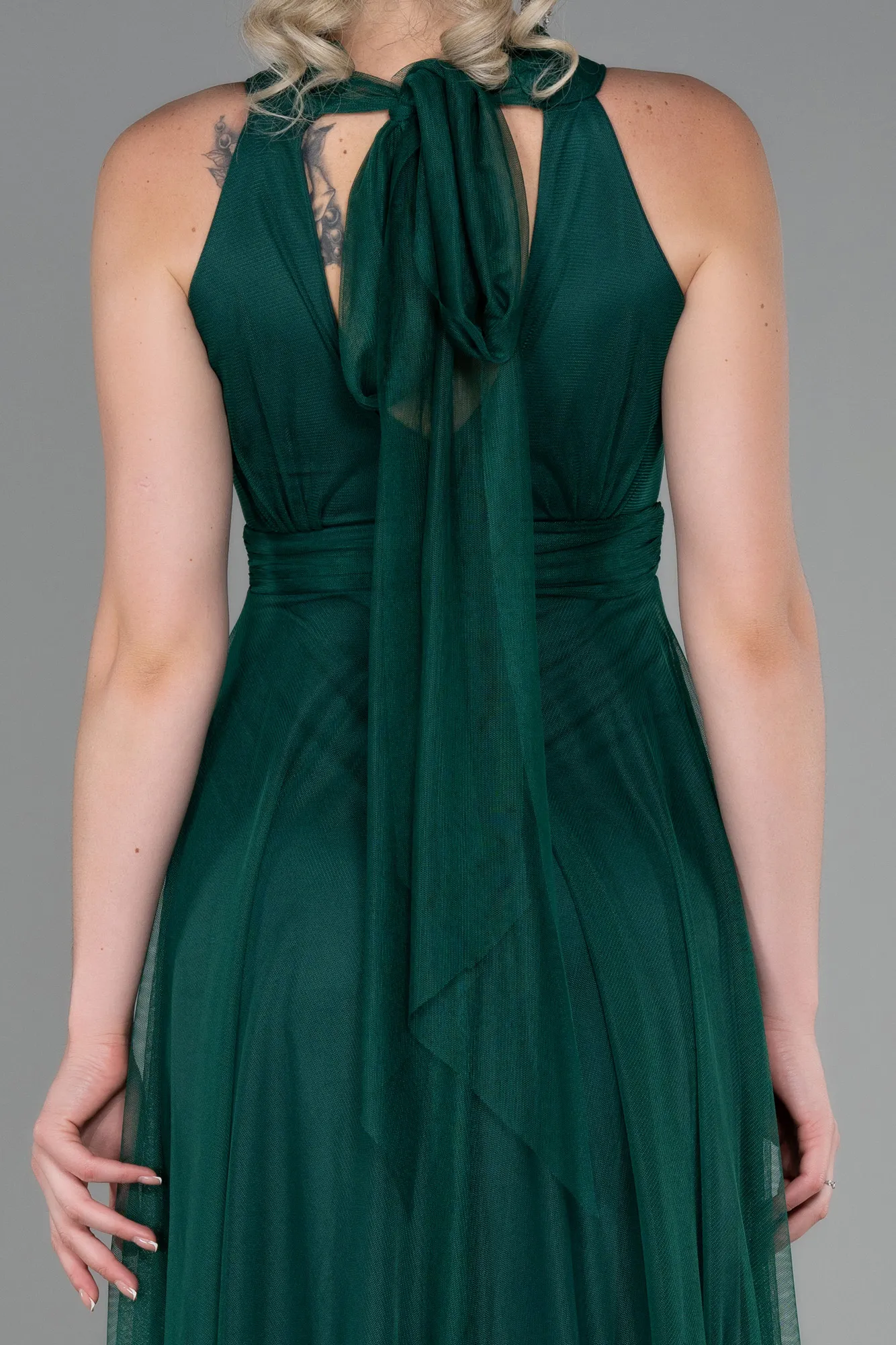 Emerald Green-Long Prom Gown ABU3252