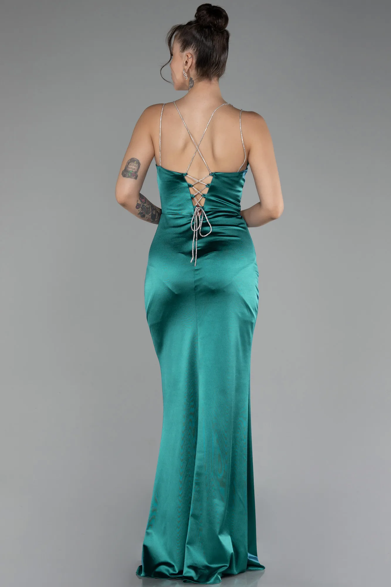 Emerald Green-Long Prom Gown ABU4283