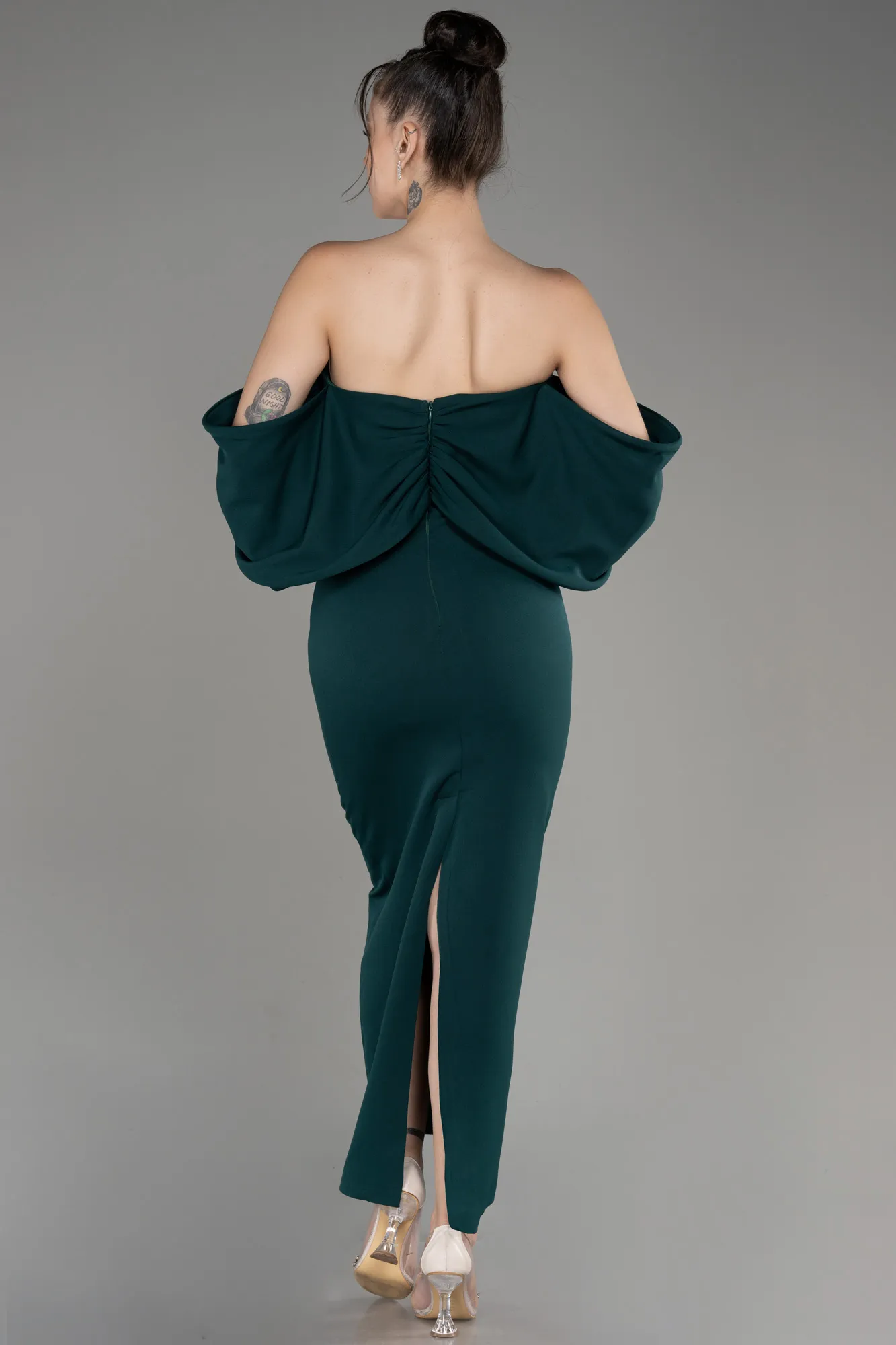 Emerald Green-Midi Cocktail Dress ABK2074