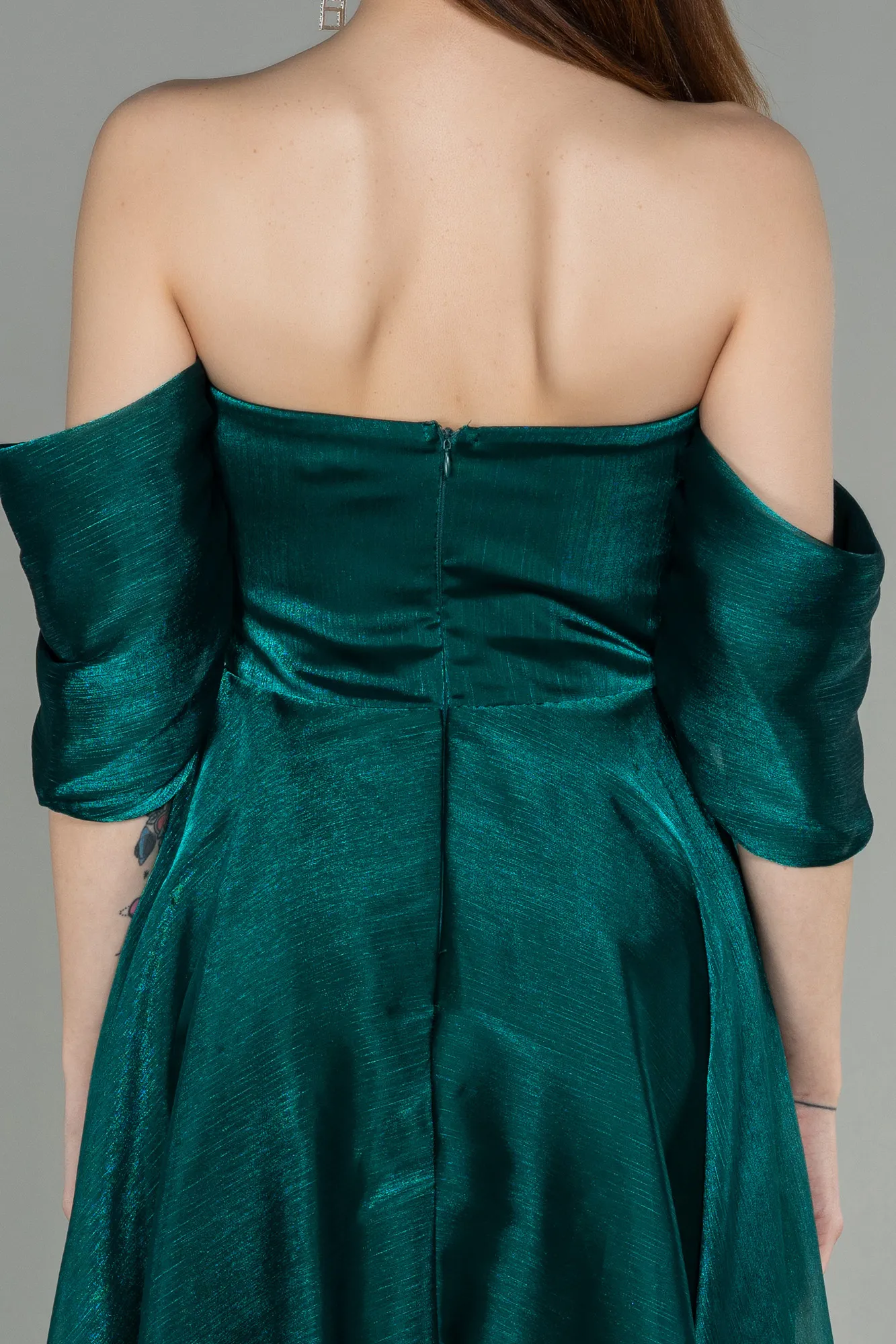 Emerald Green-Midi Evening Dress ABK1850