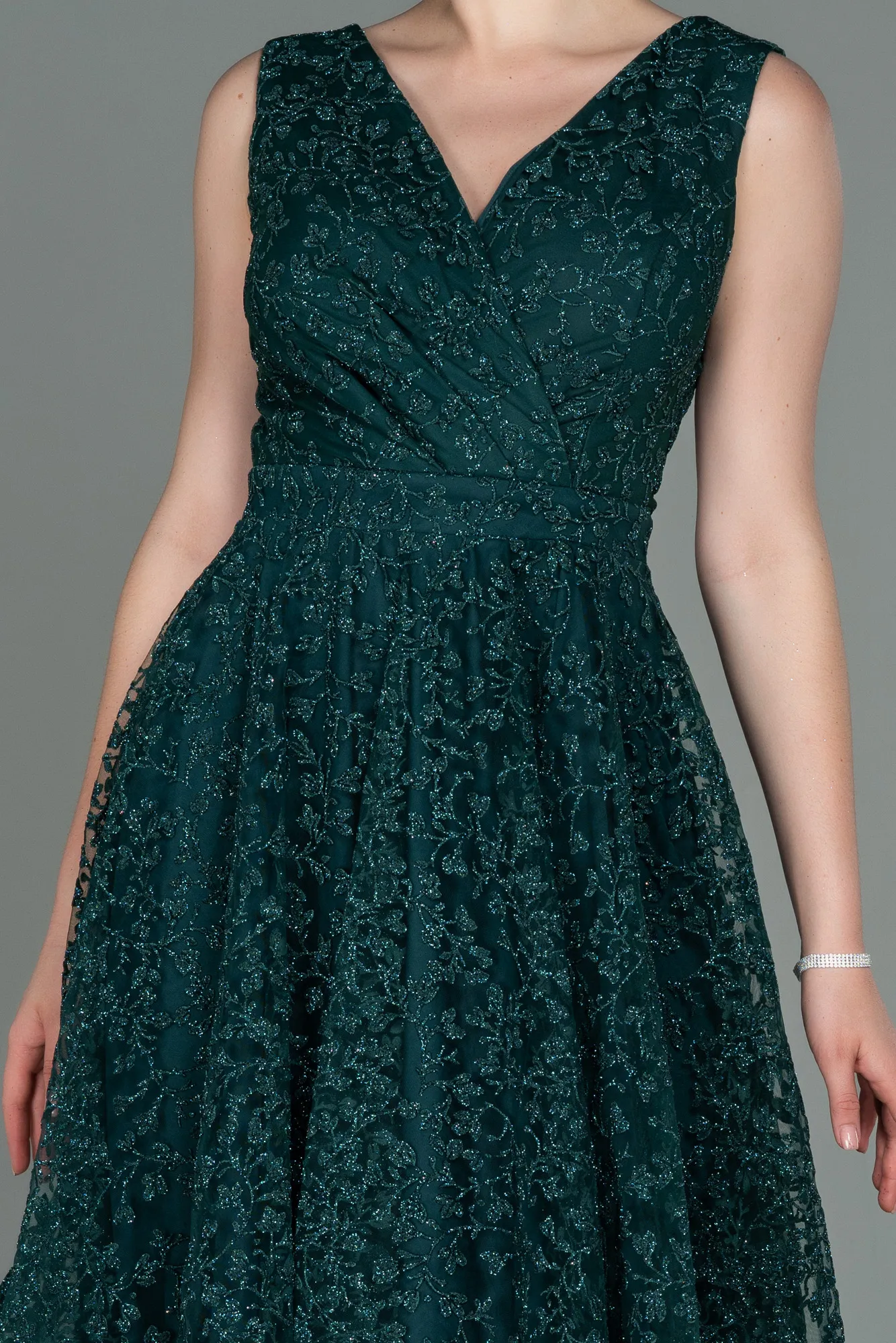 Emerald Green-Midi Night Dress ABK1794