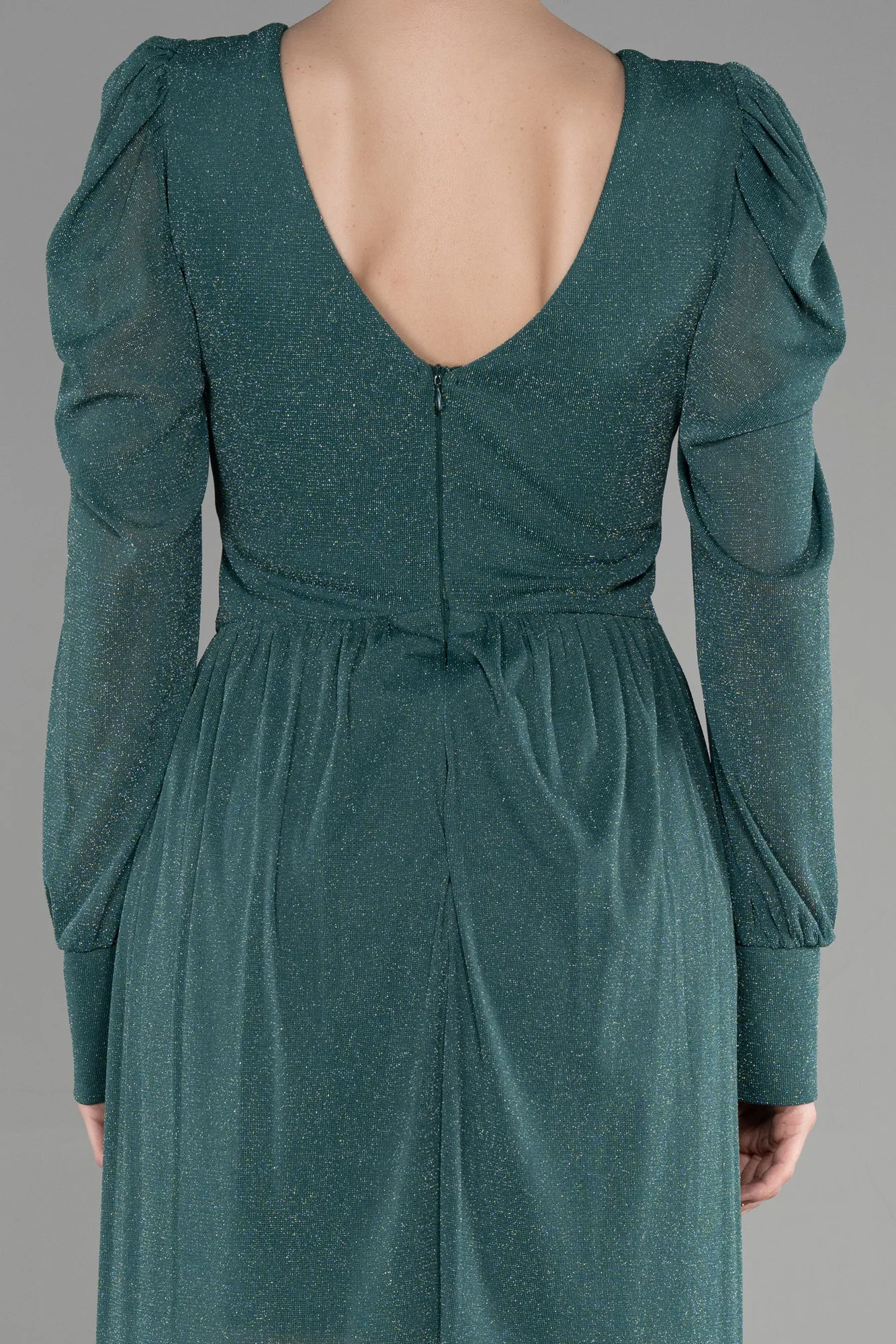 Emerald Green-Short Invitation Dress ABK1839