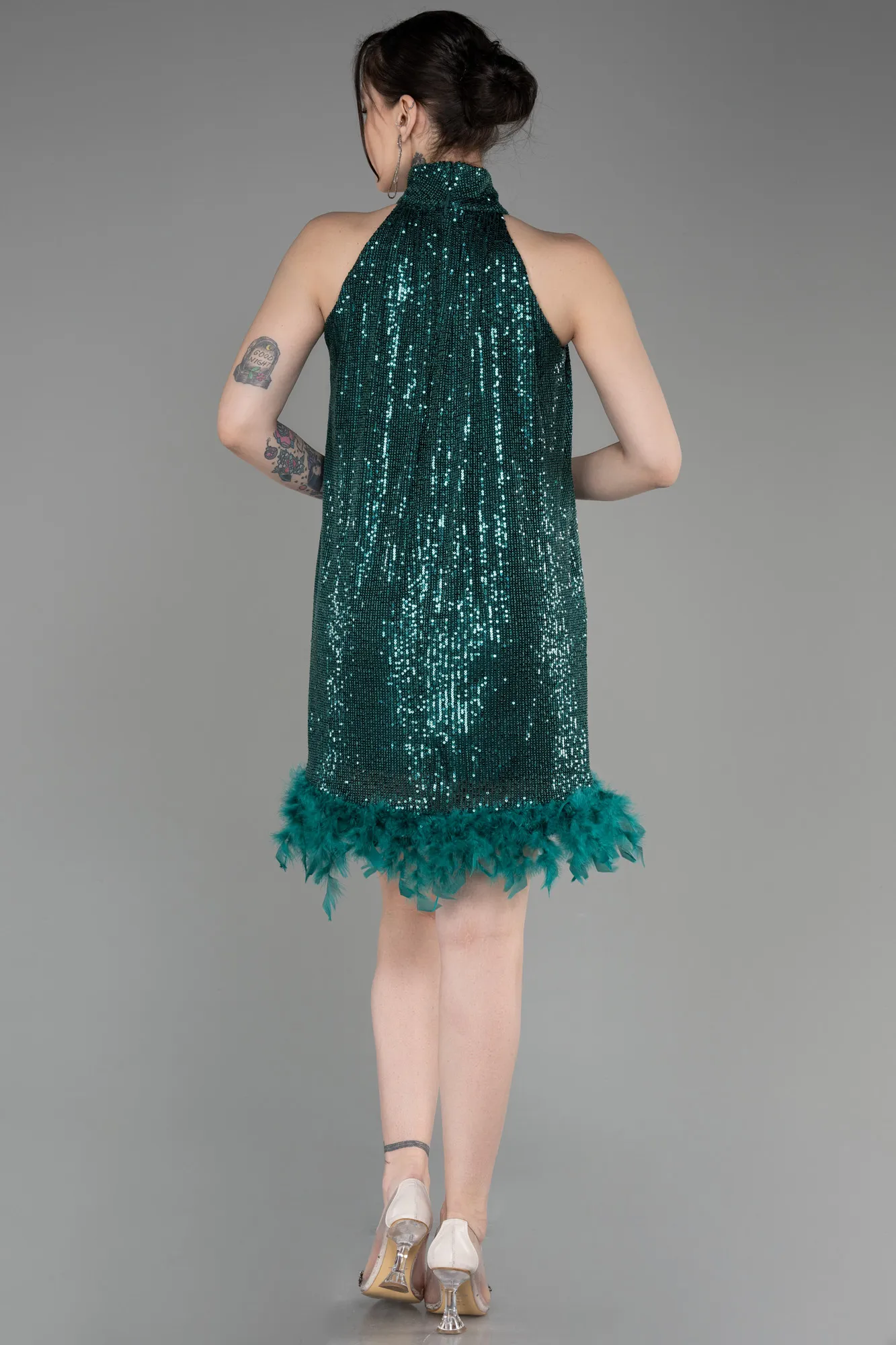 Emerald Green-Short Party Dress ABK2049