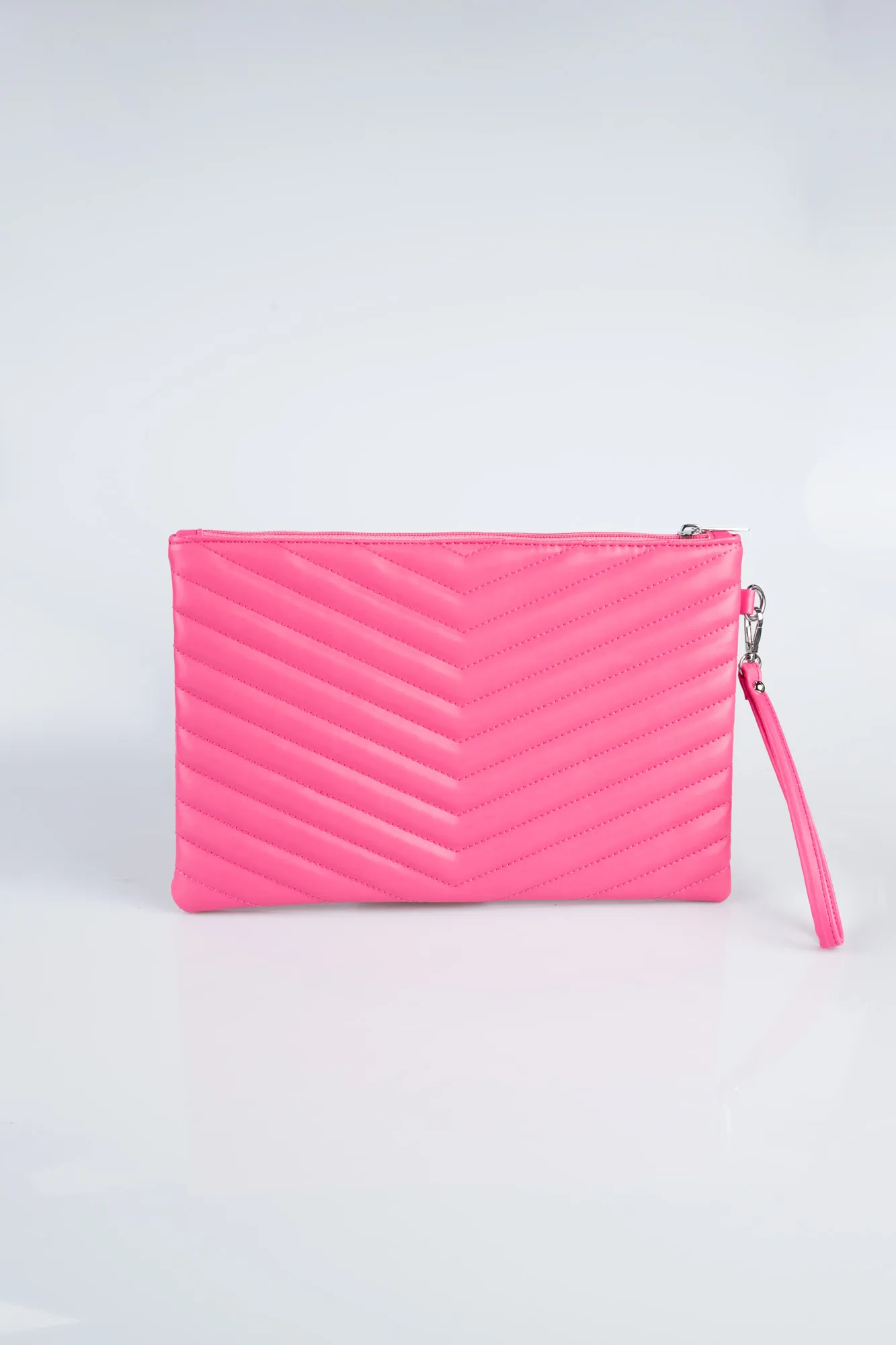 Fuchsia-Leather Evening Bag KC413