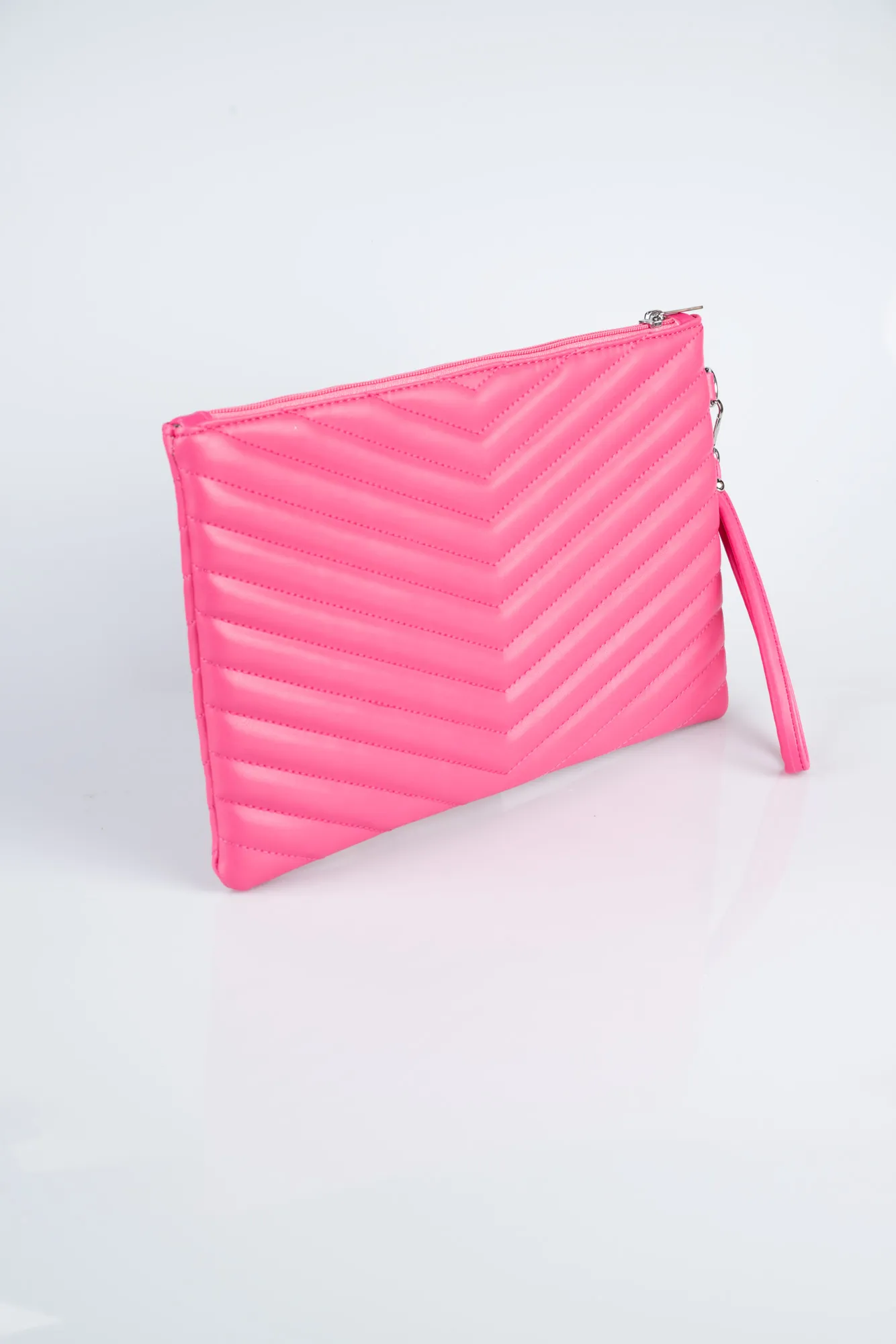 Fuchsia-Leather Evening Bag KC413