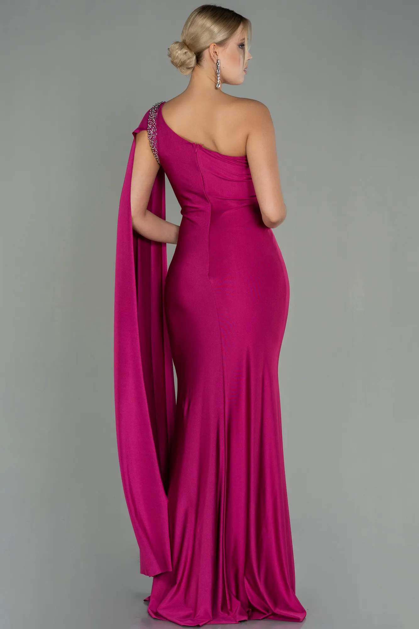 Fuchsia-Long Evening Dress ABU2663