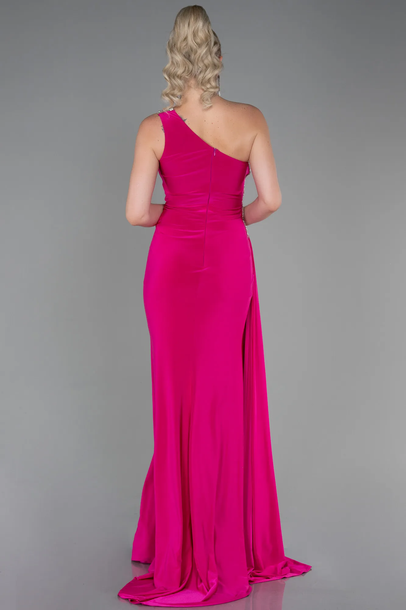 Fuchsia-Long Evening Dress ABU2964