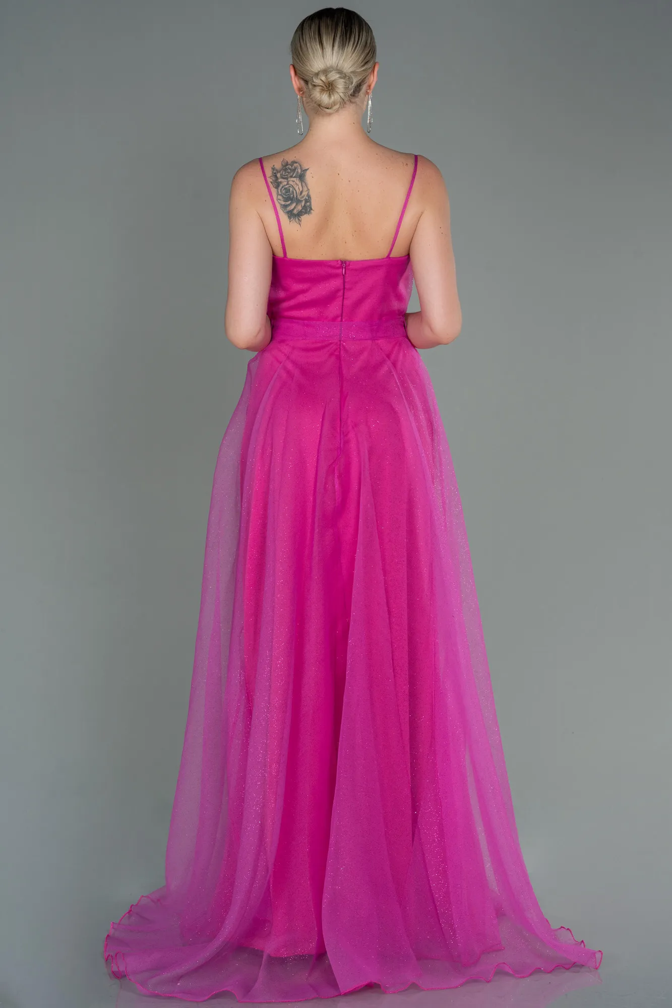Fuchsia-Long Evening Dress ABU3070