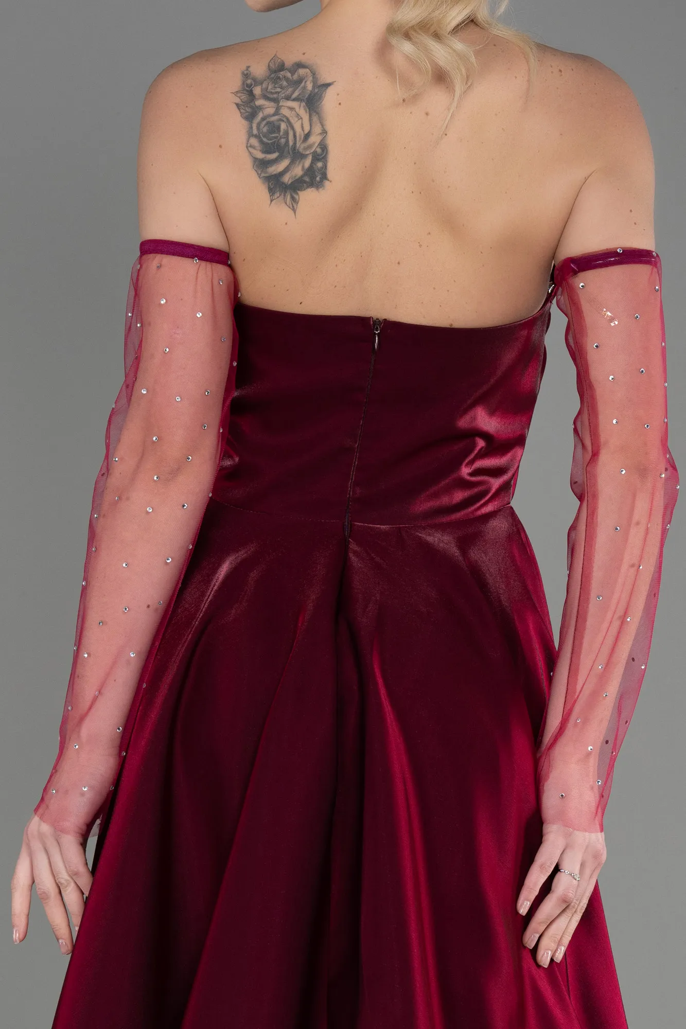 Fuchsia-Long Evening Dress ABU3604