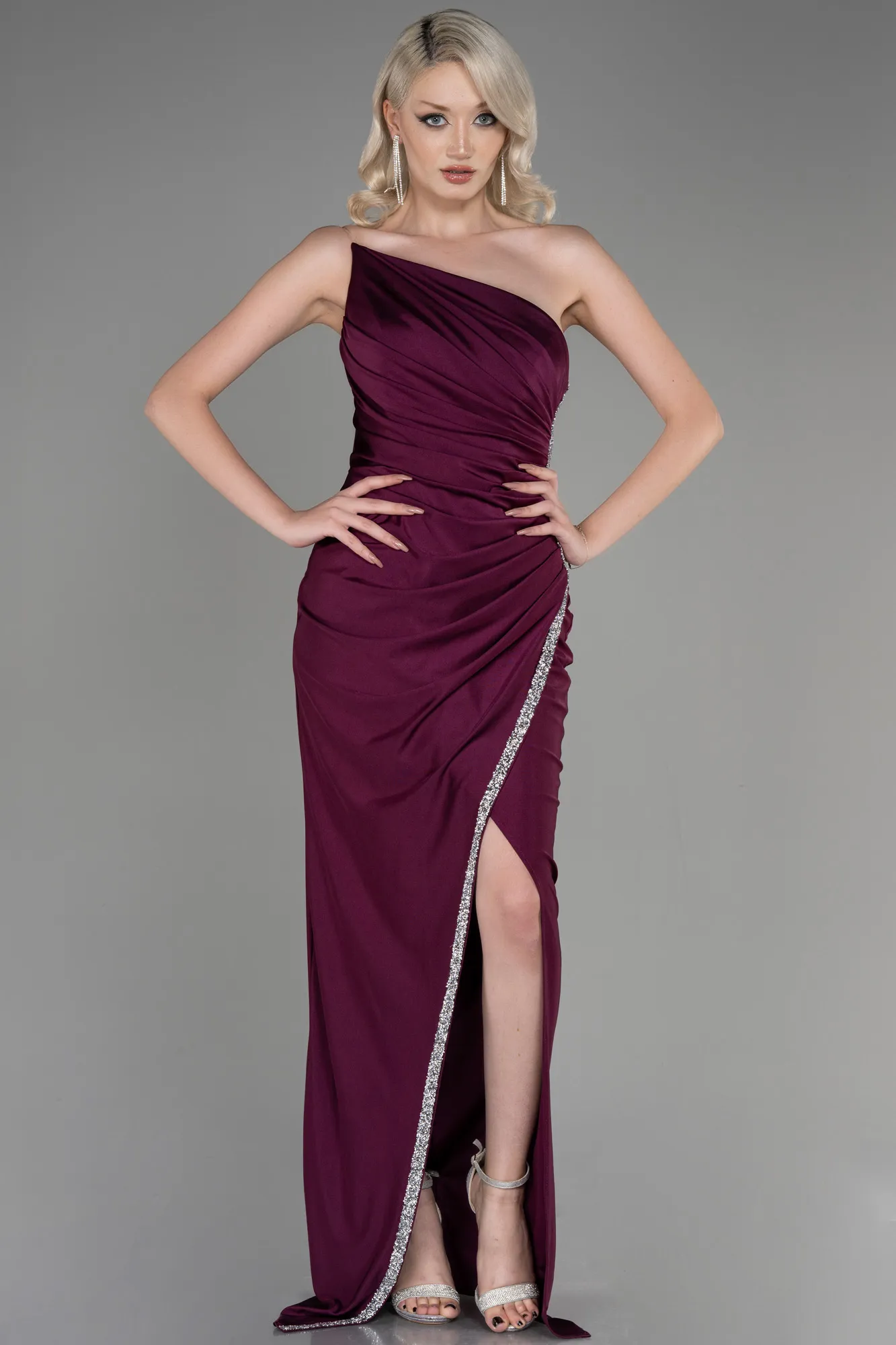 Fuchsia-Long Evening Dress ABU3764