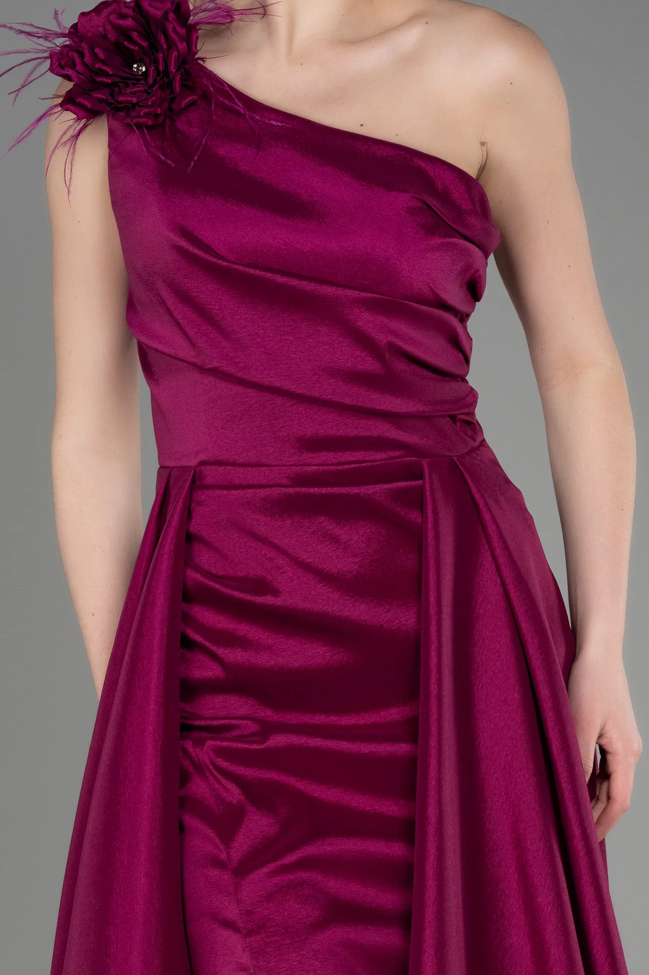 Fuchsia-Long Evening Dress ABU3772