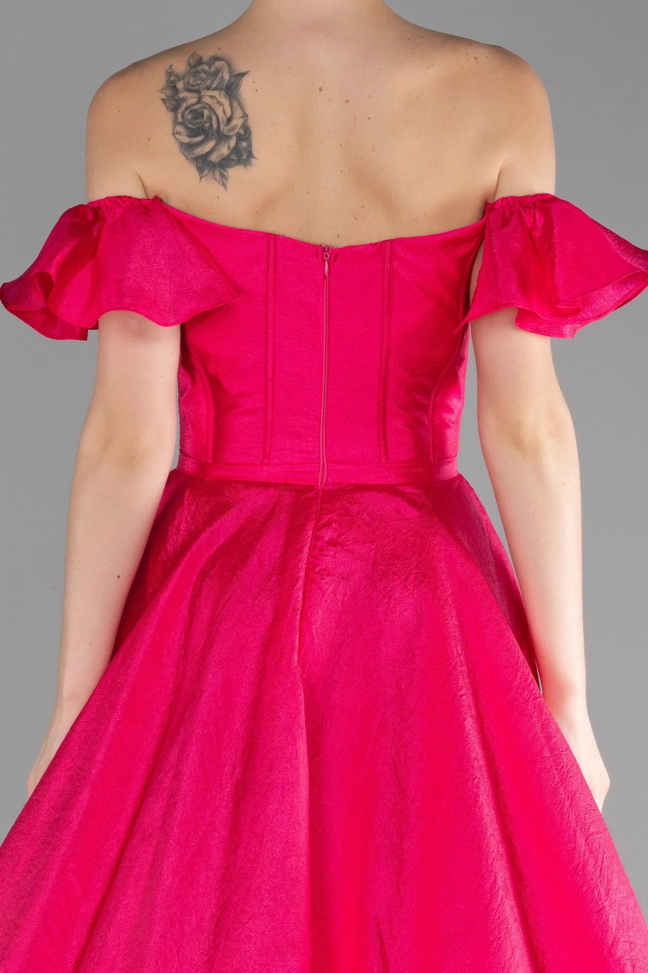 Fuchsia-Long Evening Dress ABU3884