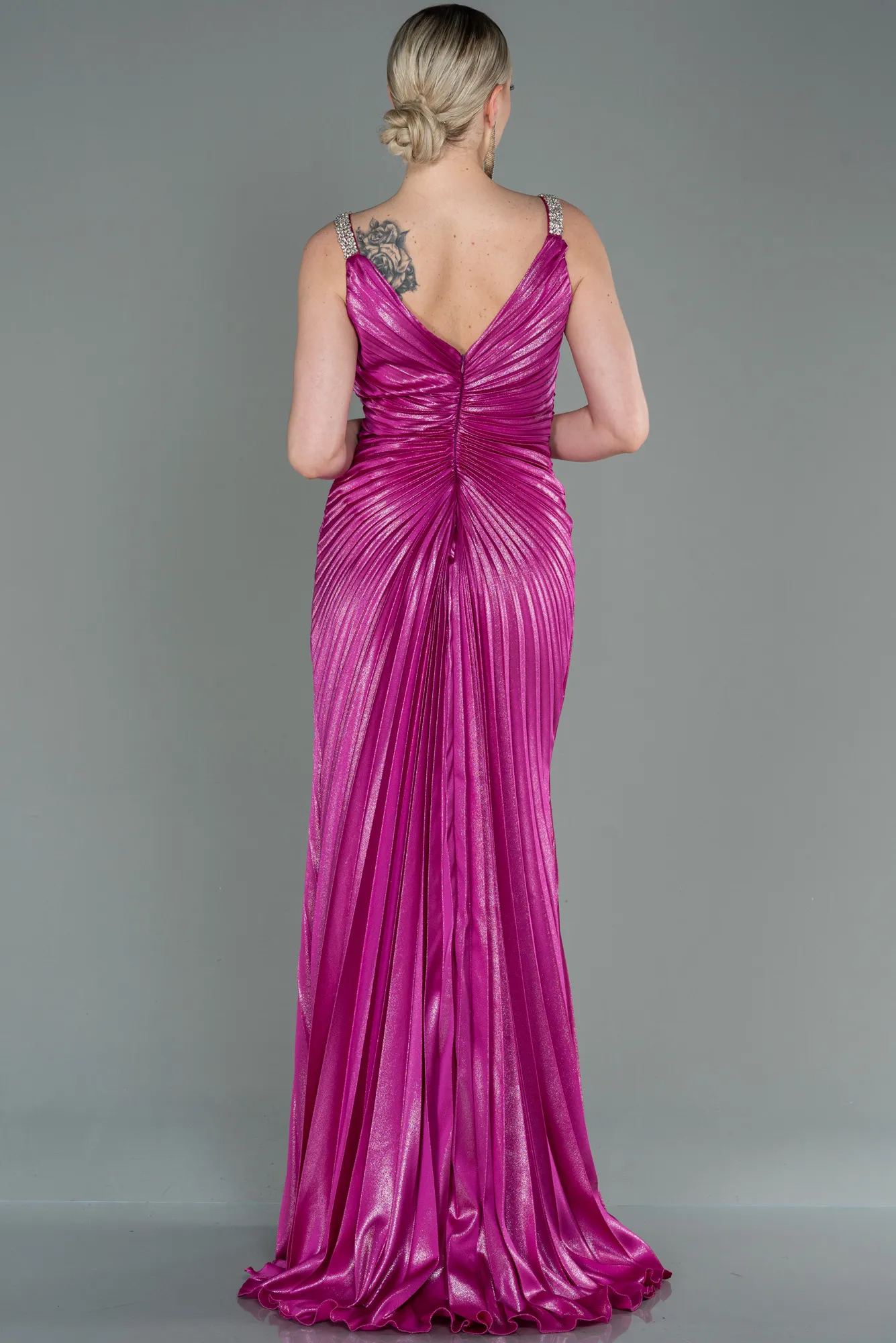 Fuchsia-Long Mermaid Prom Dress ABU2909