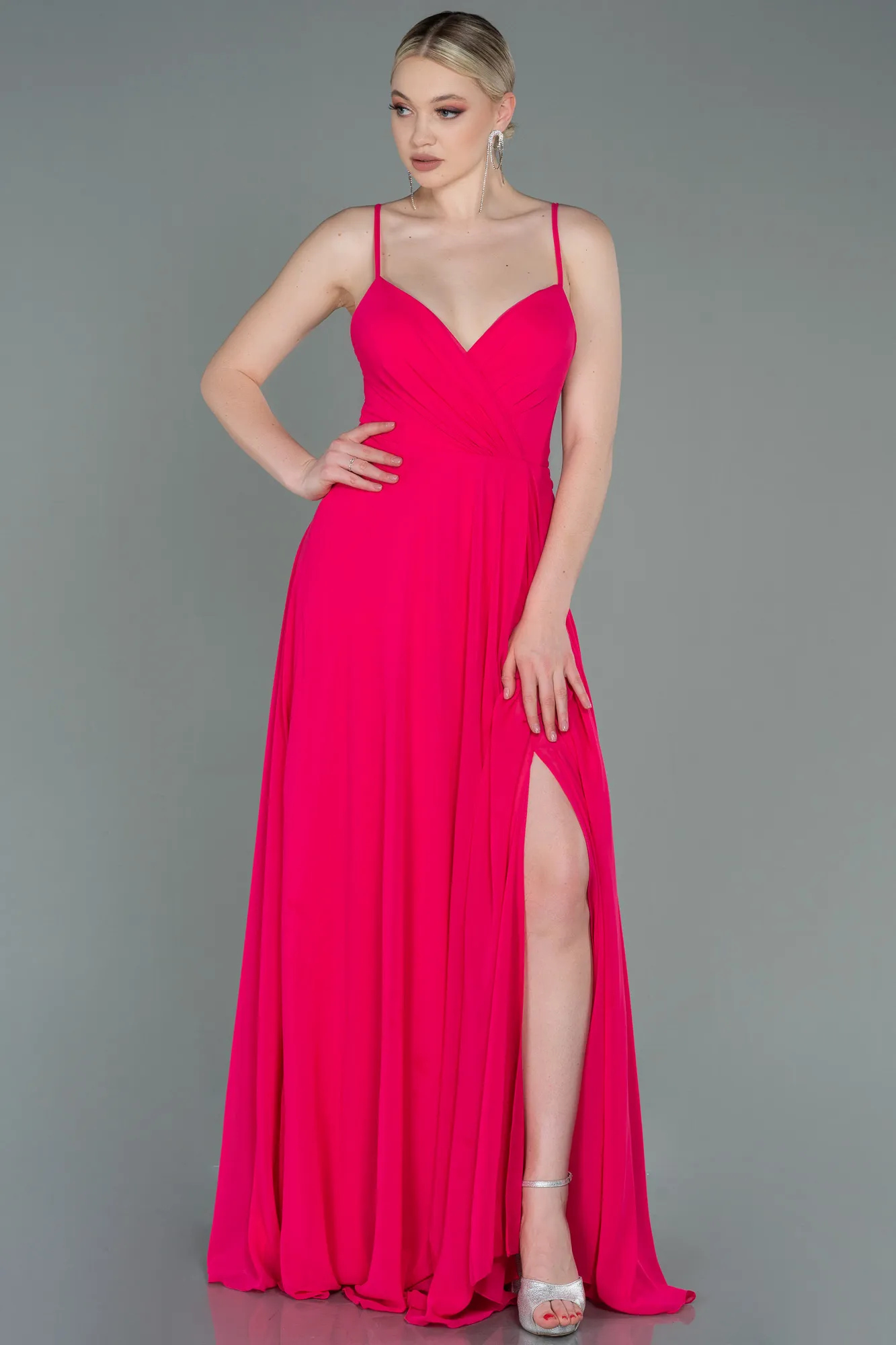 Fuchsia-Long Prom Gown ABU1305