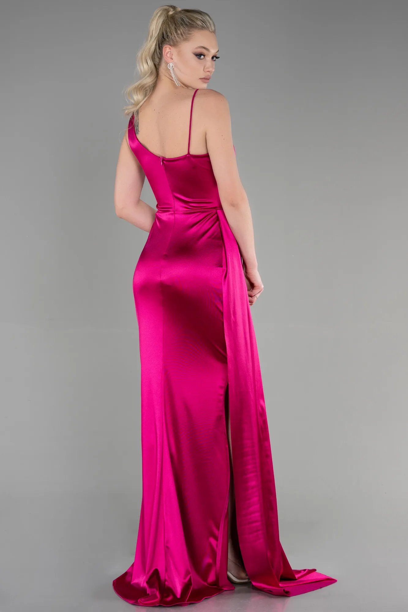 Fuchsia-Long Prom Gown ABU2373