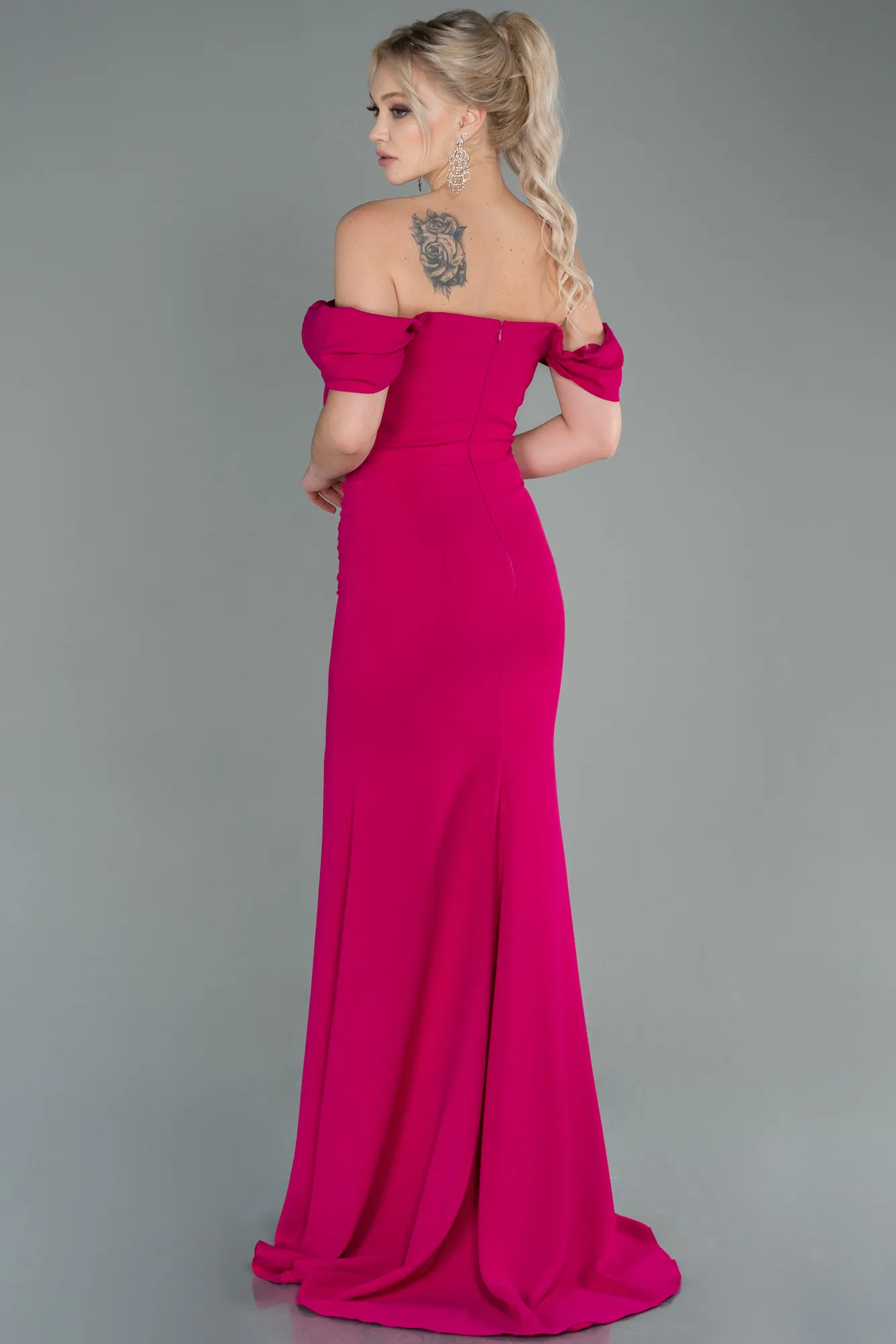 Fuchsia-Long Prom Gown ABU2783