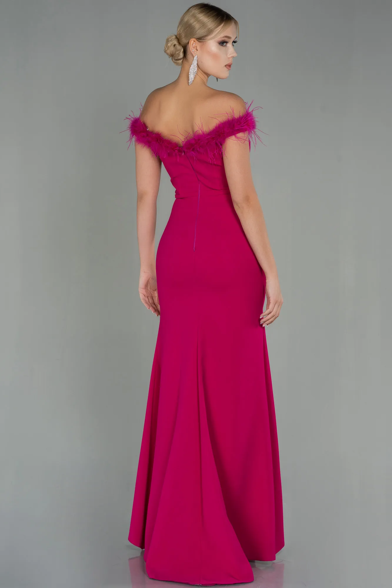 Fuchsia-Long Prom Gown ABU3147