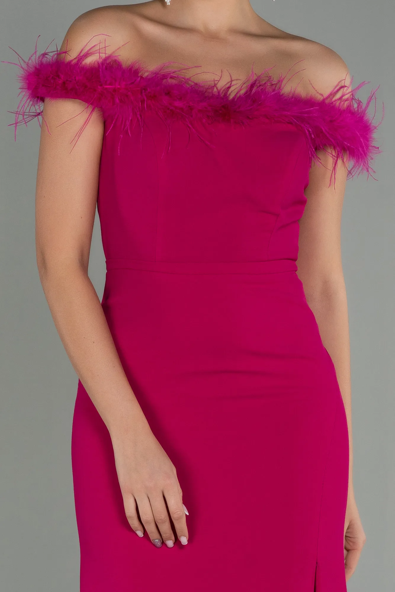 Fuchsia-Long Prom Gown ABU3147