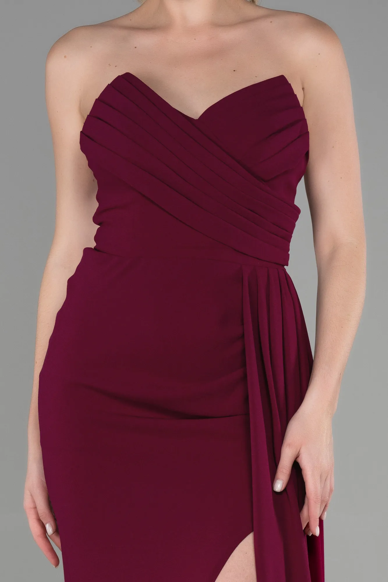 Fuchsia-Long Prom Gown ABU3344
