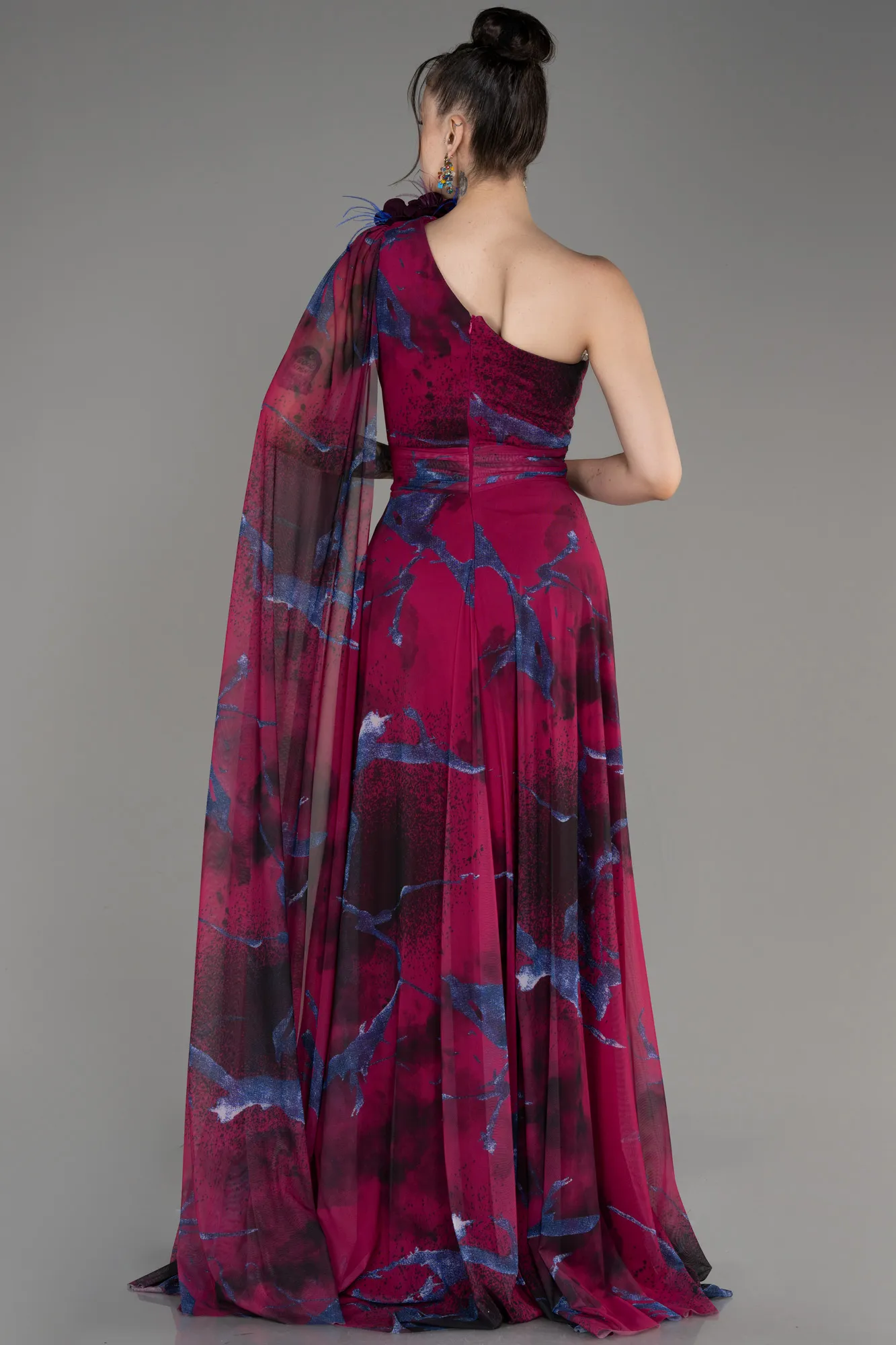 Fuchsia-Long Prom Gown ABU3773