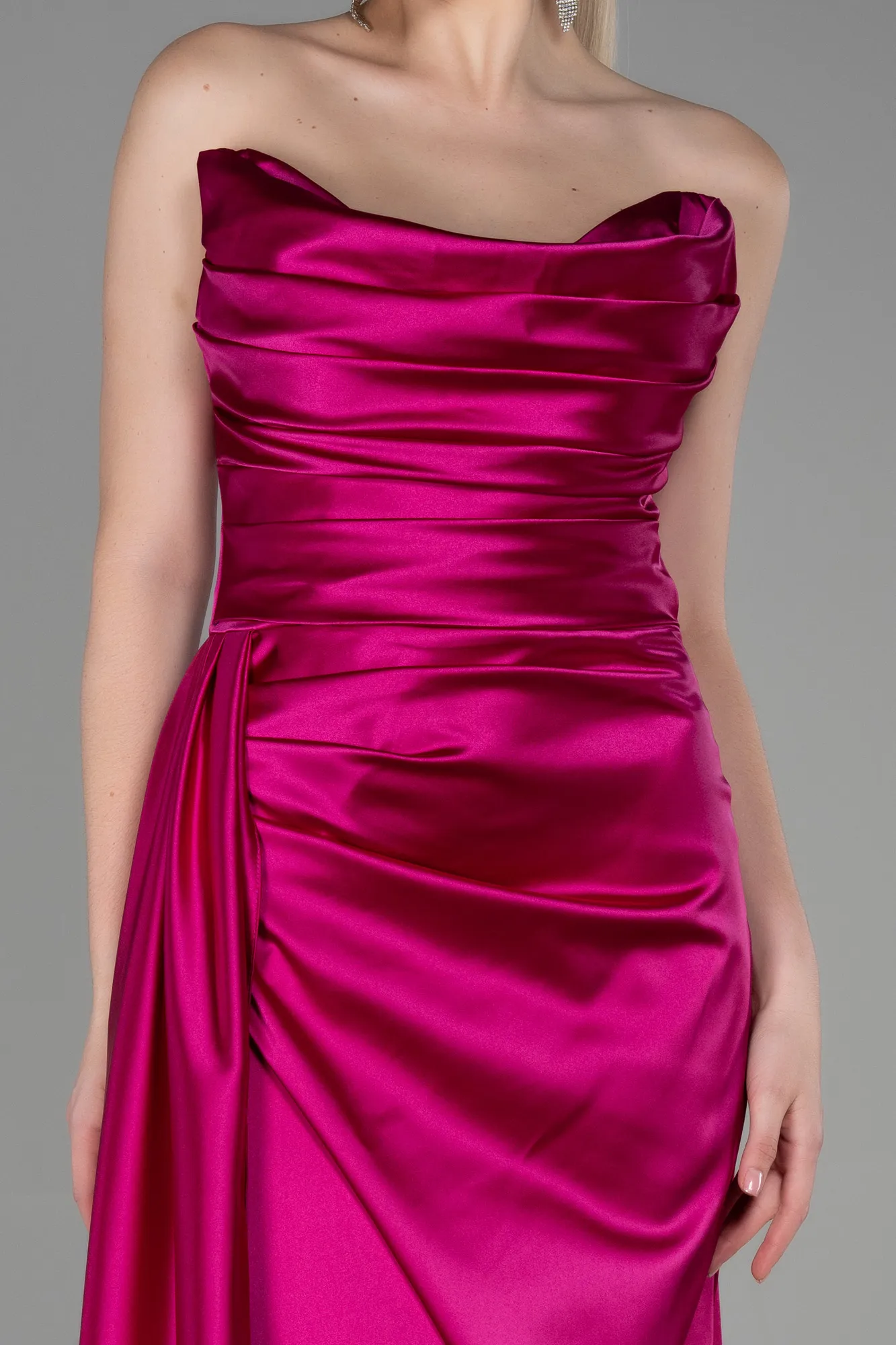 Fuchsia-Mermaid Evening Dress ABU3443
