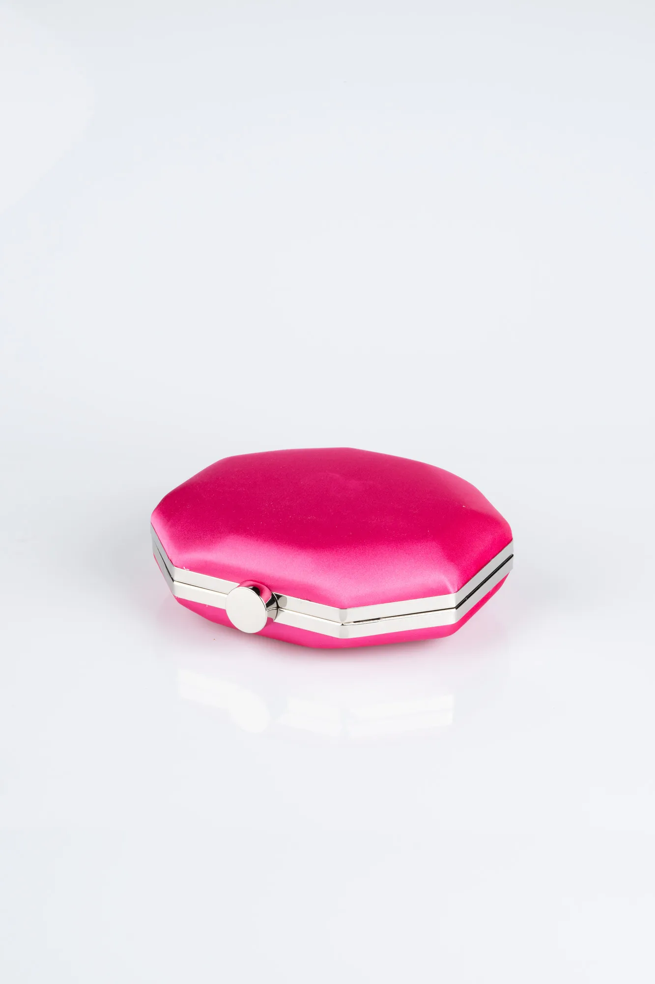 Fuchsia-Satin Box Bag V748