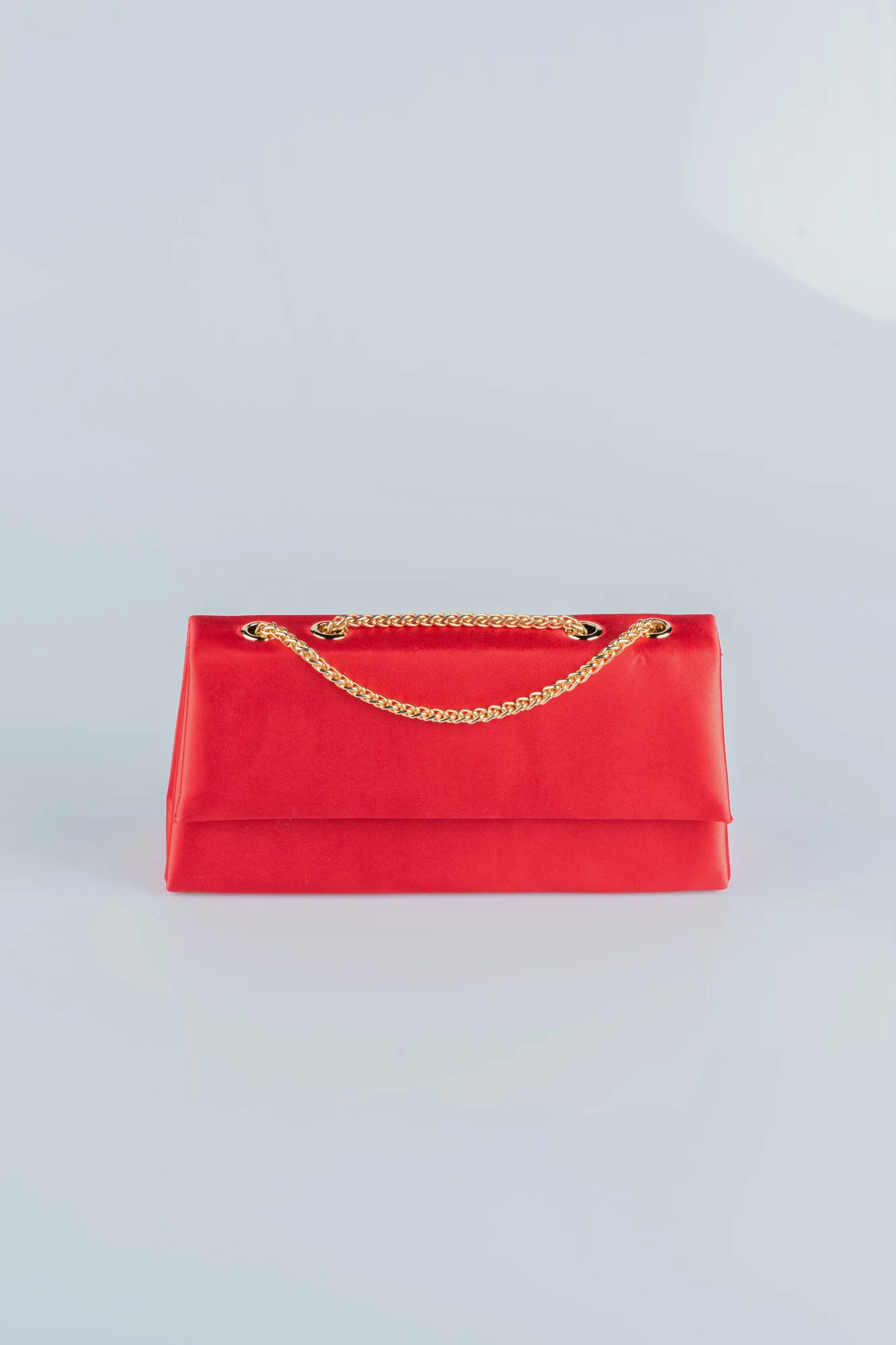Gold-Red-Satin Night Bag SH818