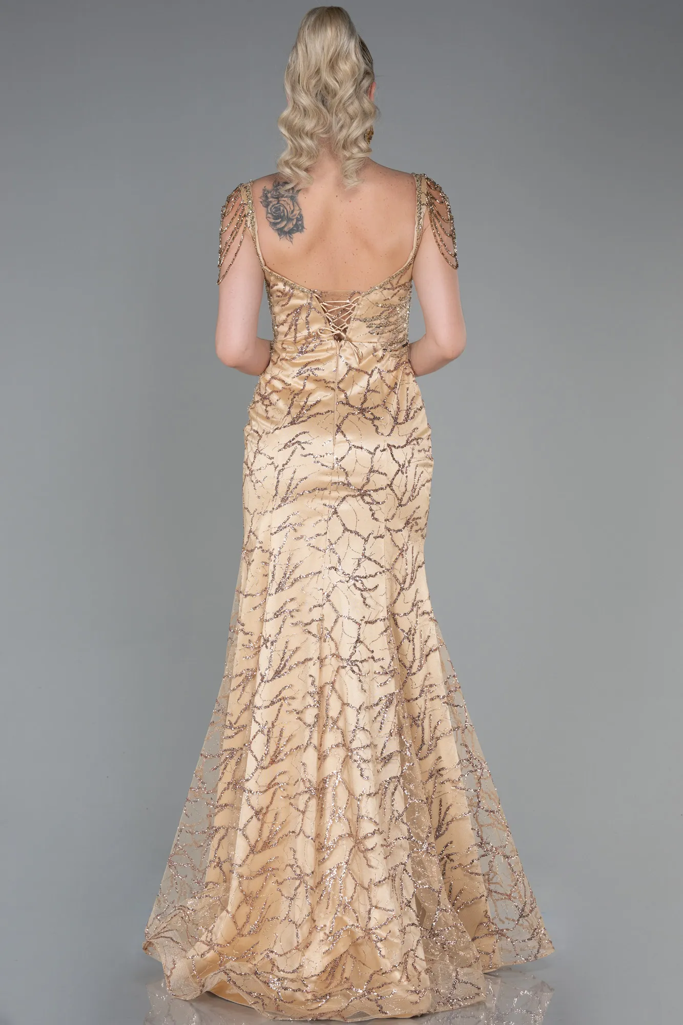 Gold-Long Haute Couture ABU3268