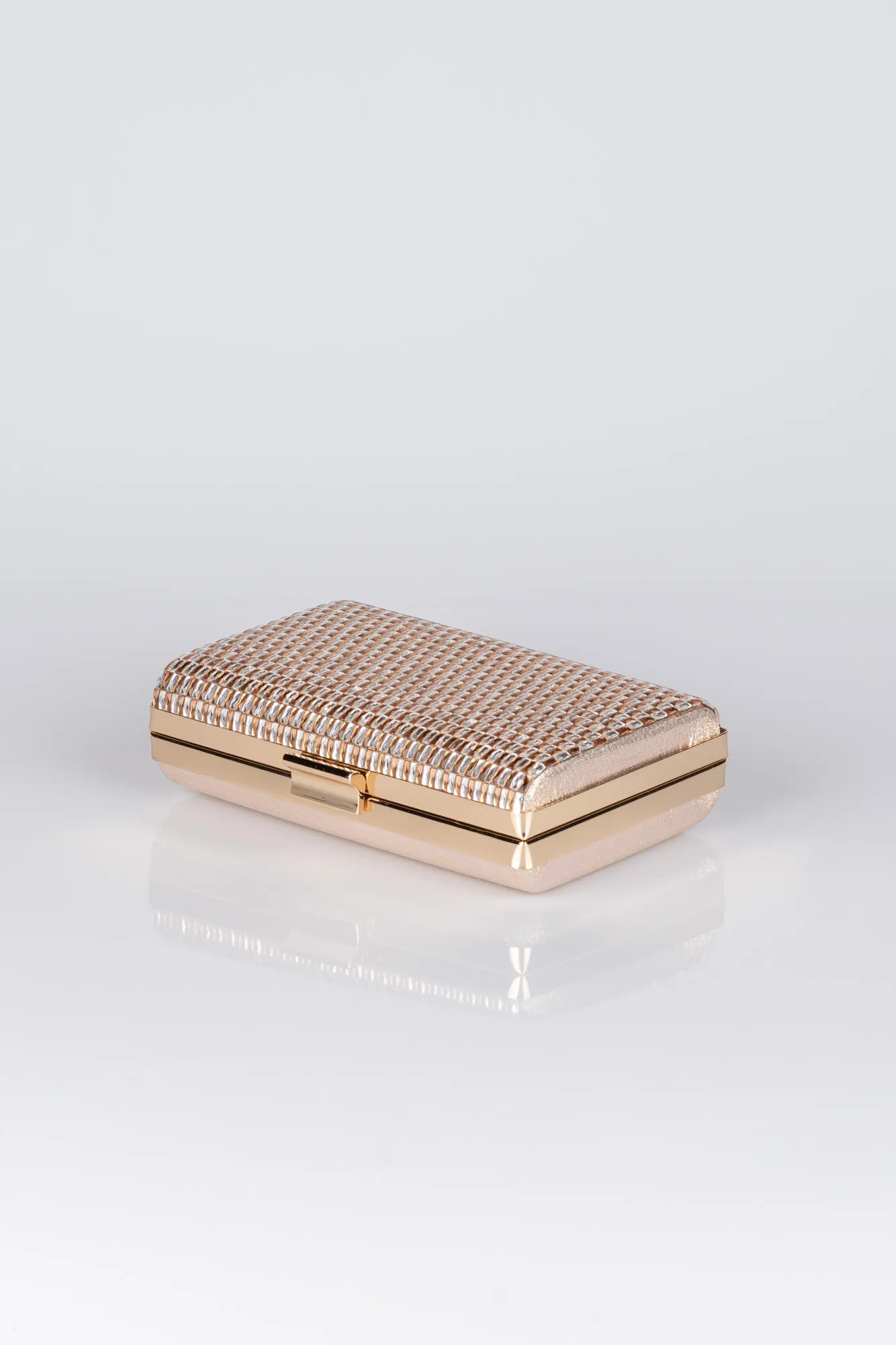Gold-Plaster Fabric Box Bag V334