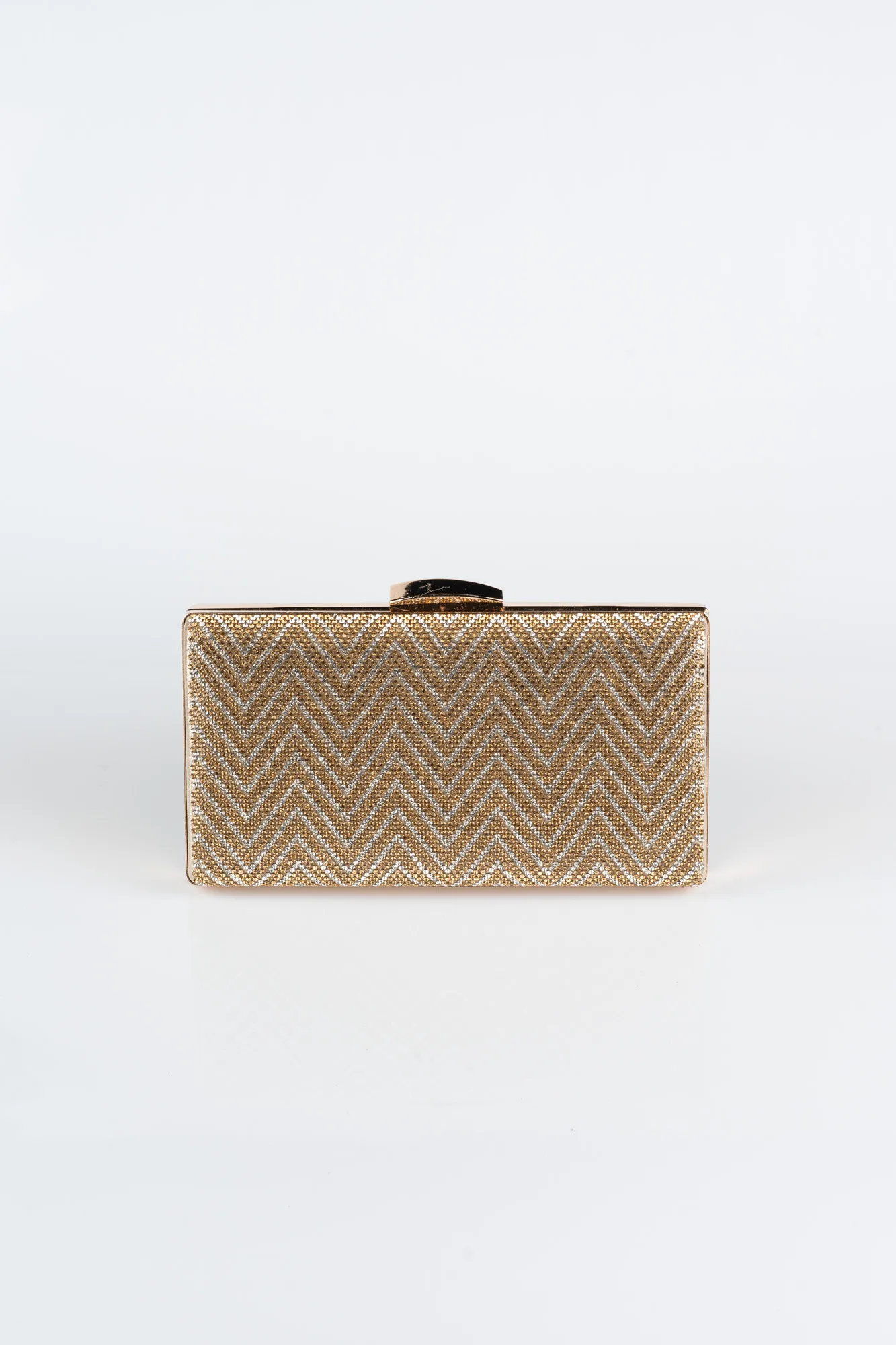 Gold-Plaster Fabric Box Bag V357