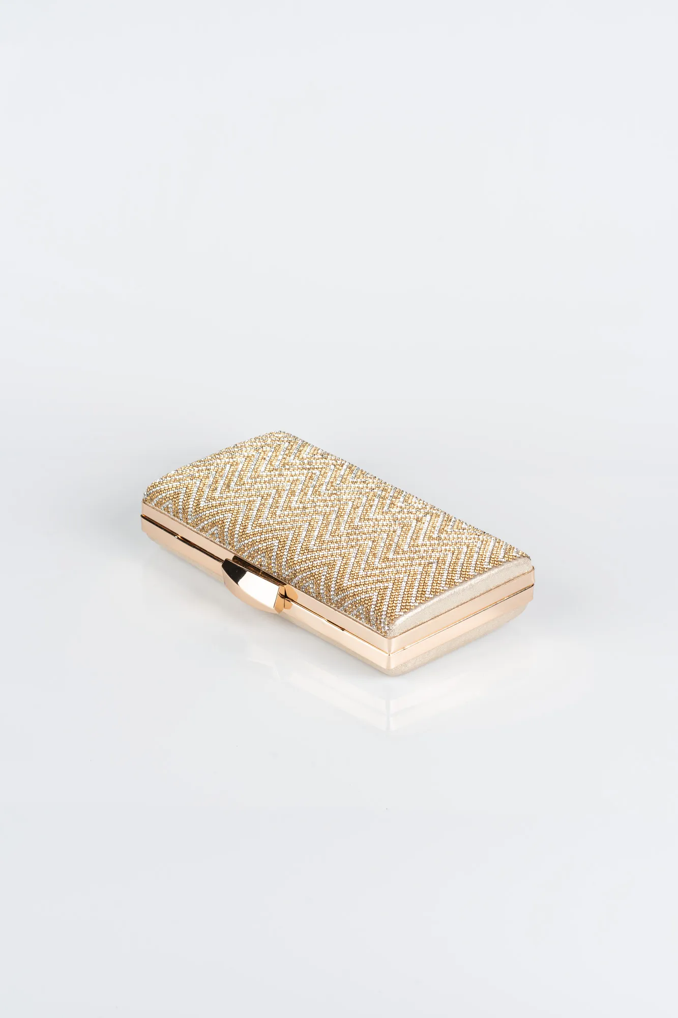 Gold-Plaster Fabric Box Bag V357