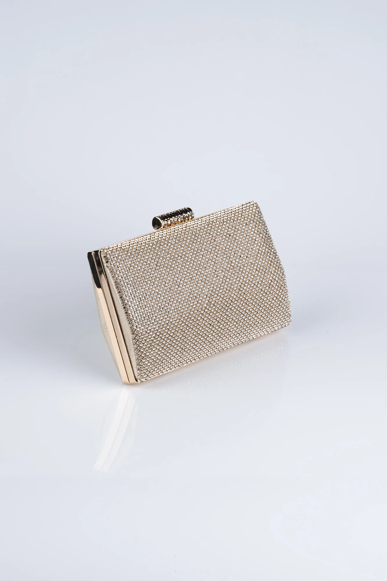 Gold-Plaster Fabric Box Bag V366