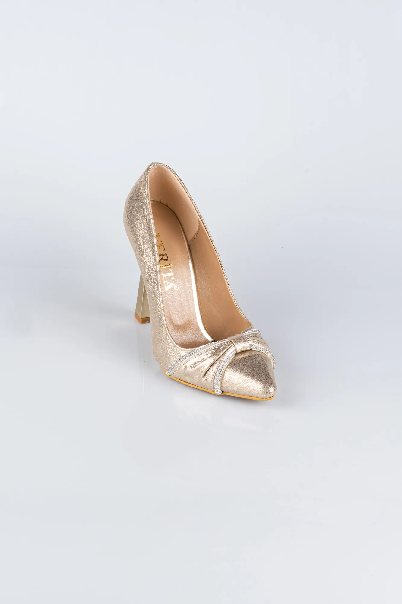 Gold-Plaster Fabric Stiletto ABI1101