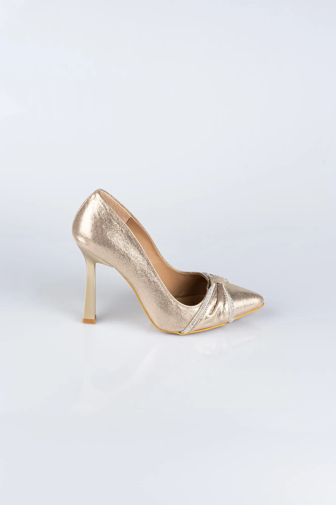 Gold-Plaster Fabric Stiletto ABI1101