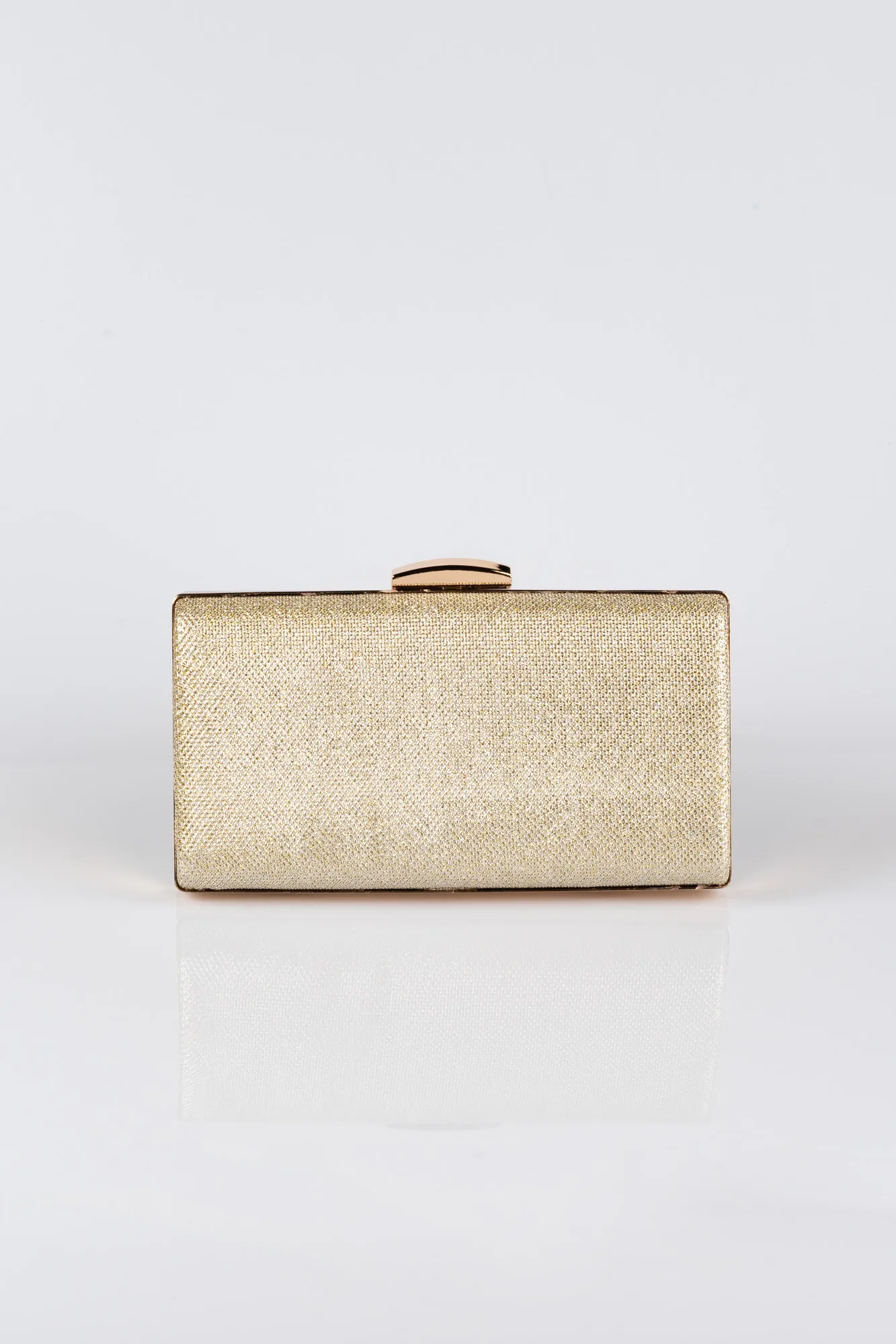 Gold-Silvery Box Bag V273