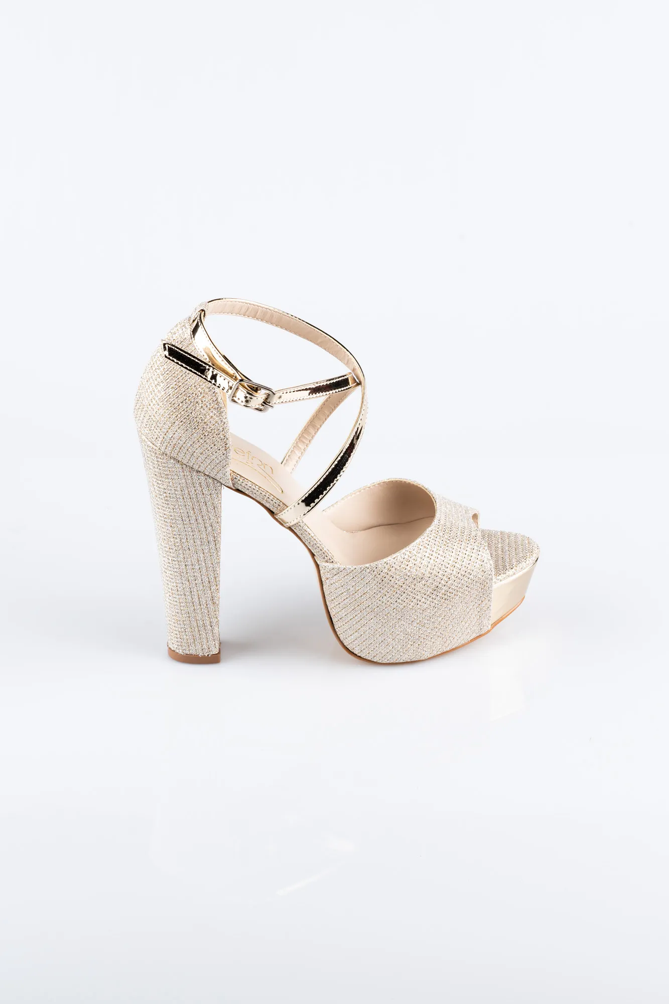 Gold-Silvery Evening Shoe ABS1098