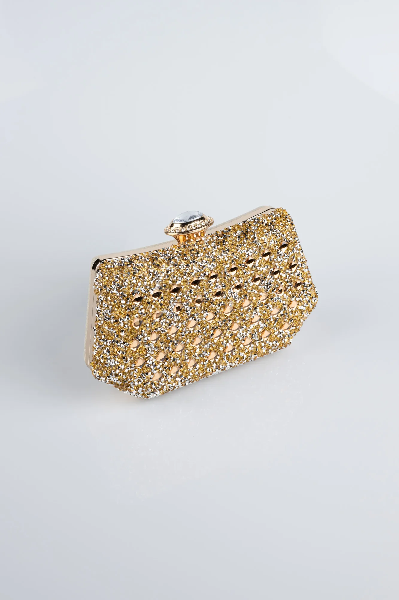 Gold-Stony Box Bag SH812