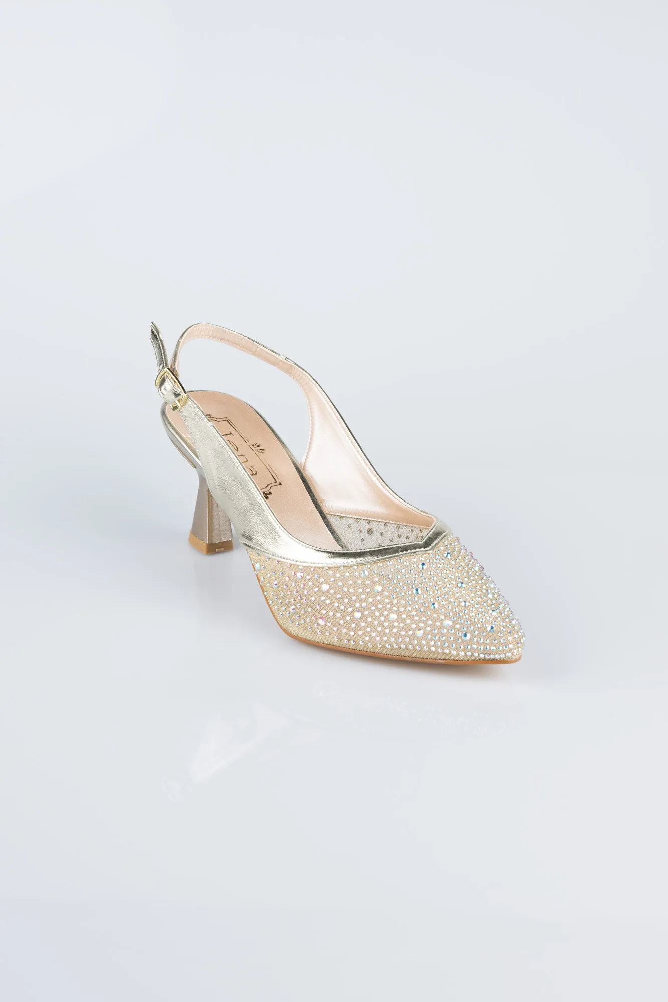 Gold-Stony Evening Shoe MJ5311