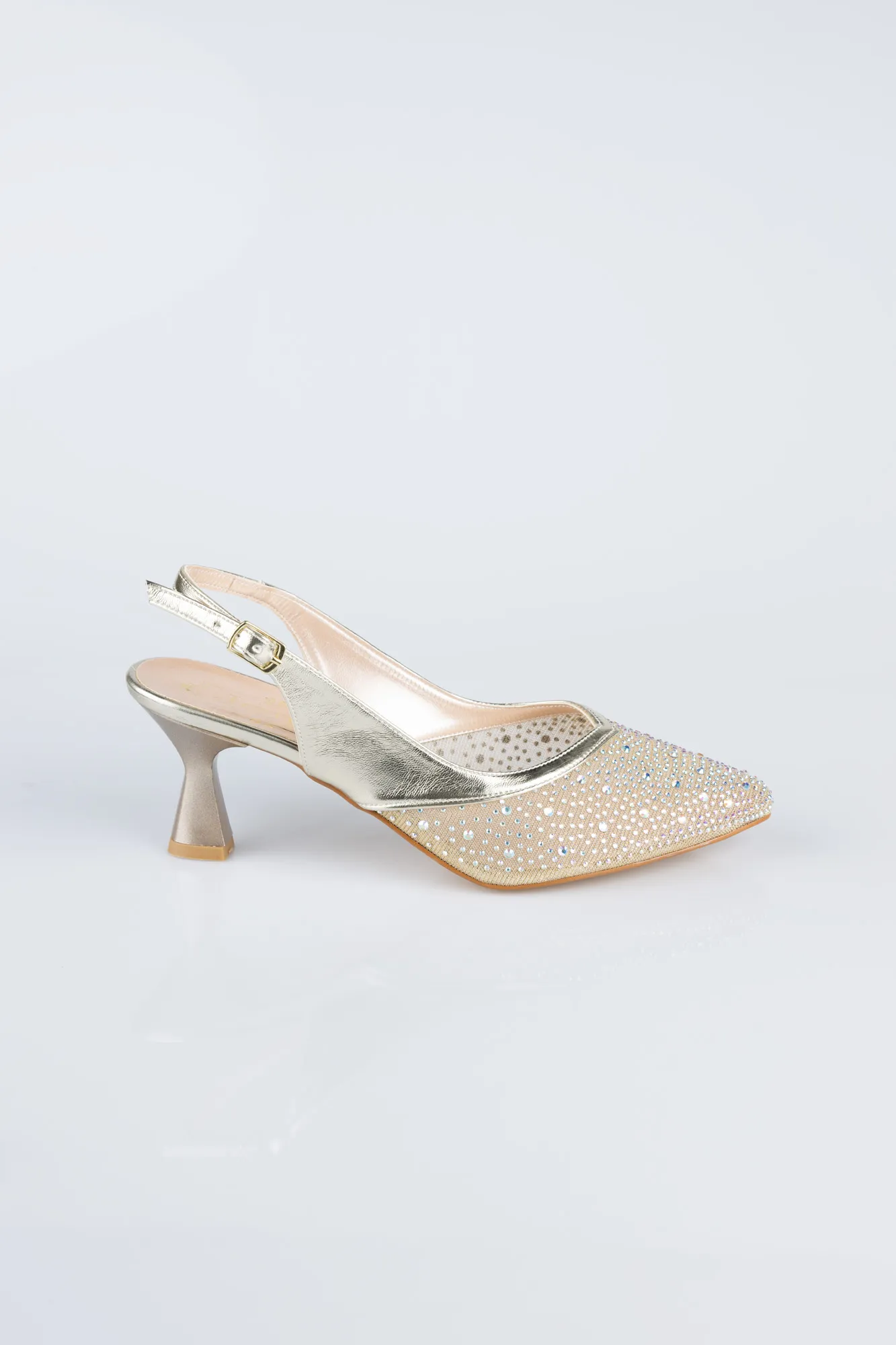 Gold-Stony Evening Shoe MJ5311