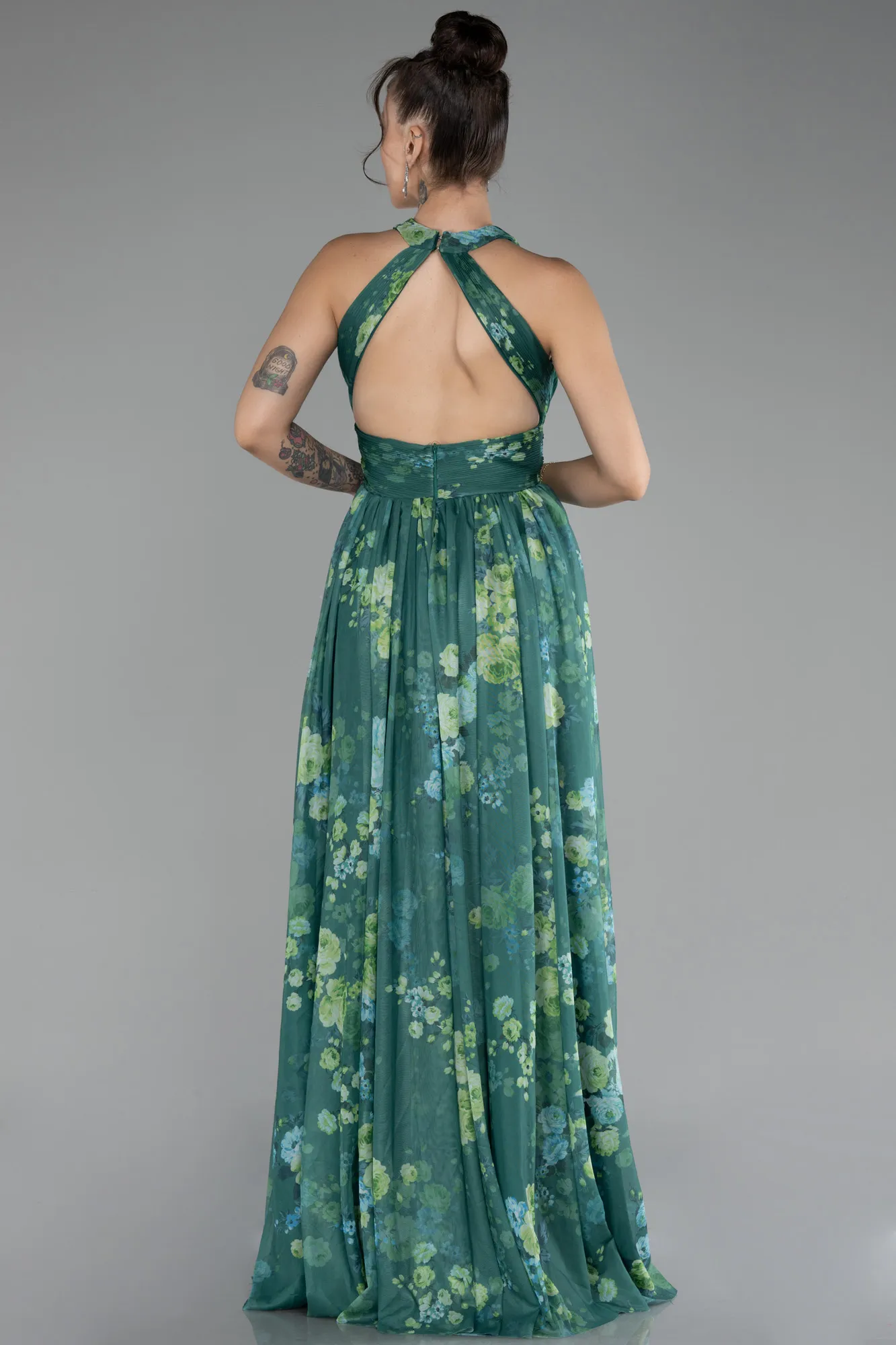 Green-Long Evening Dress ABU4216