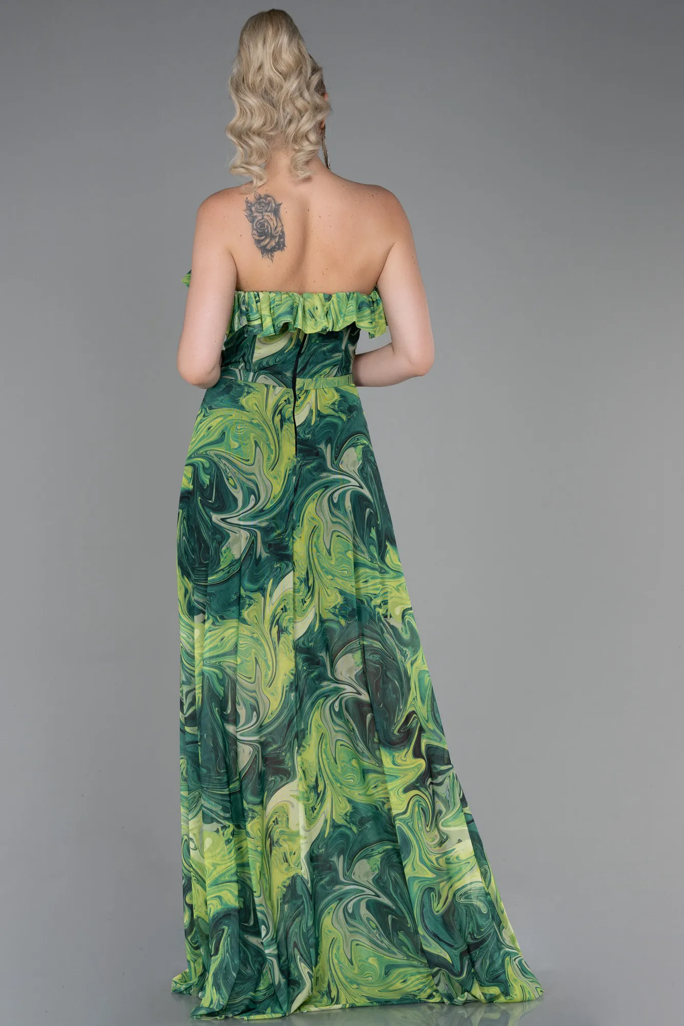 Green-Long Prom Gown ABU3086