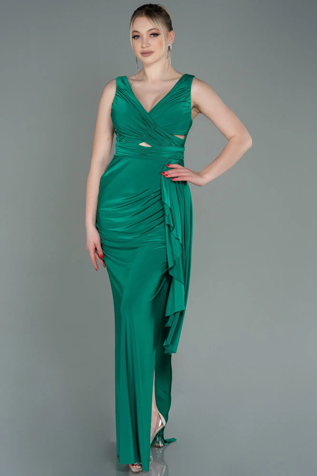 Green-Long Prom Gown ABU3098