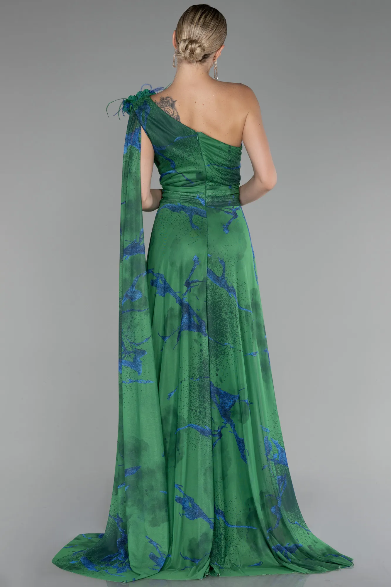 Green-Long Prom Gown ABU3773