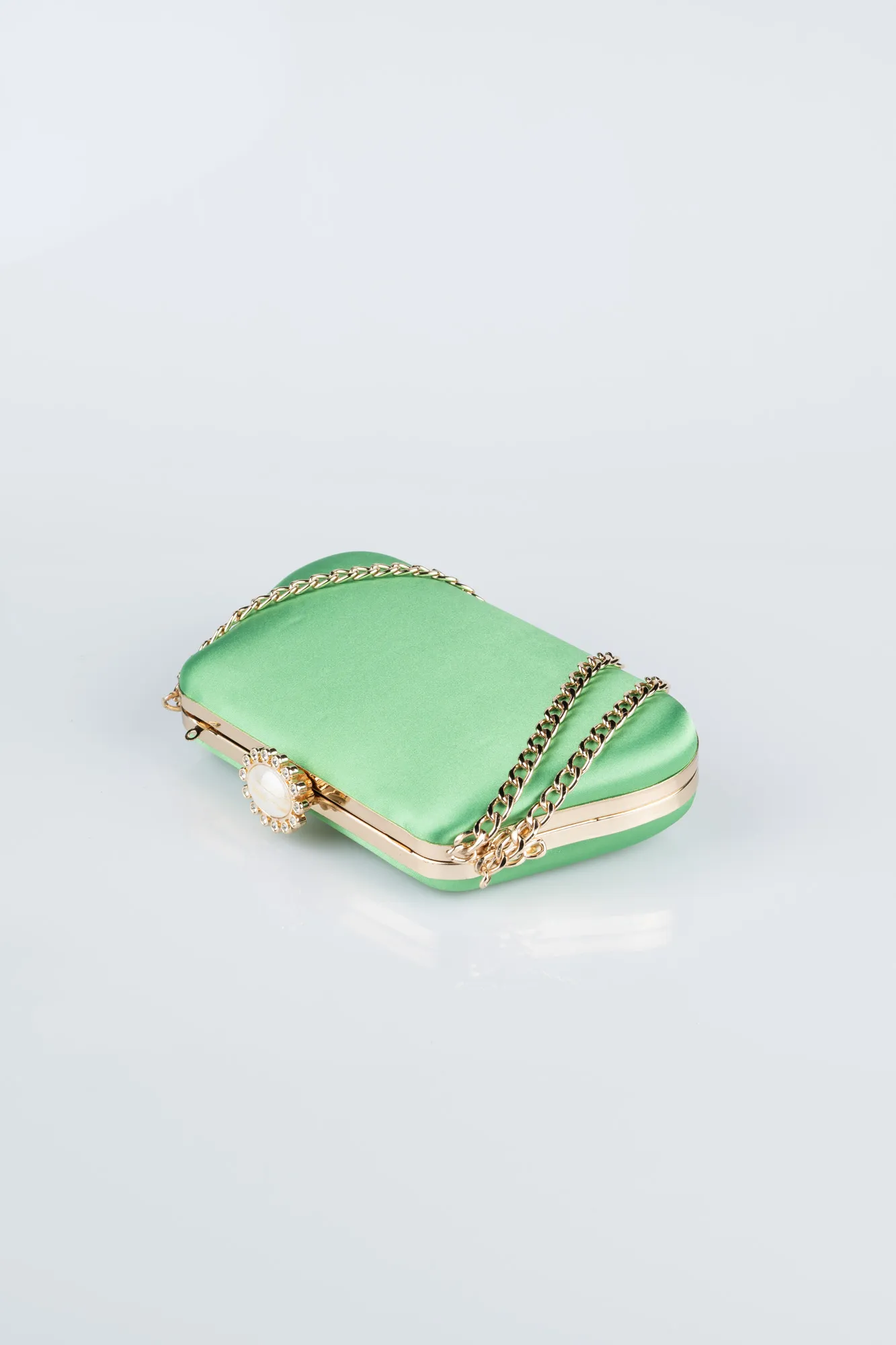 Green-Satin Night Bag SH834