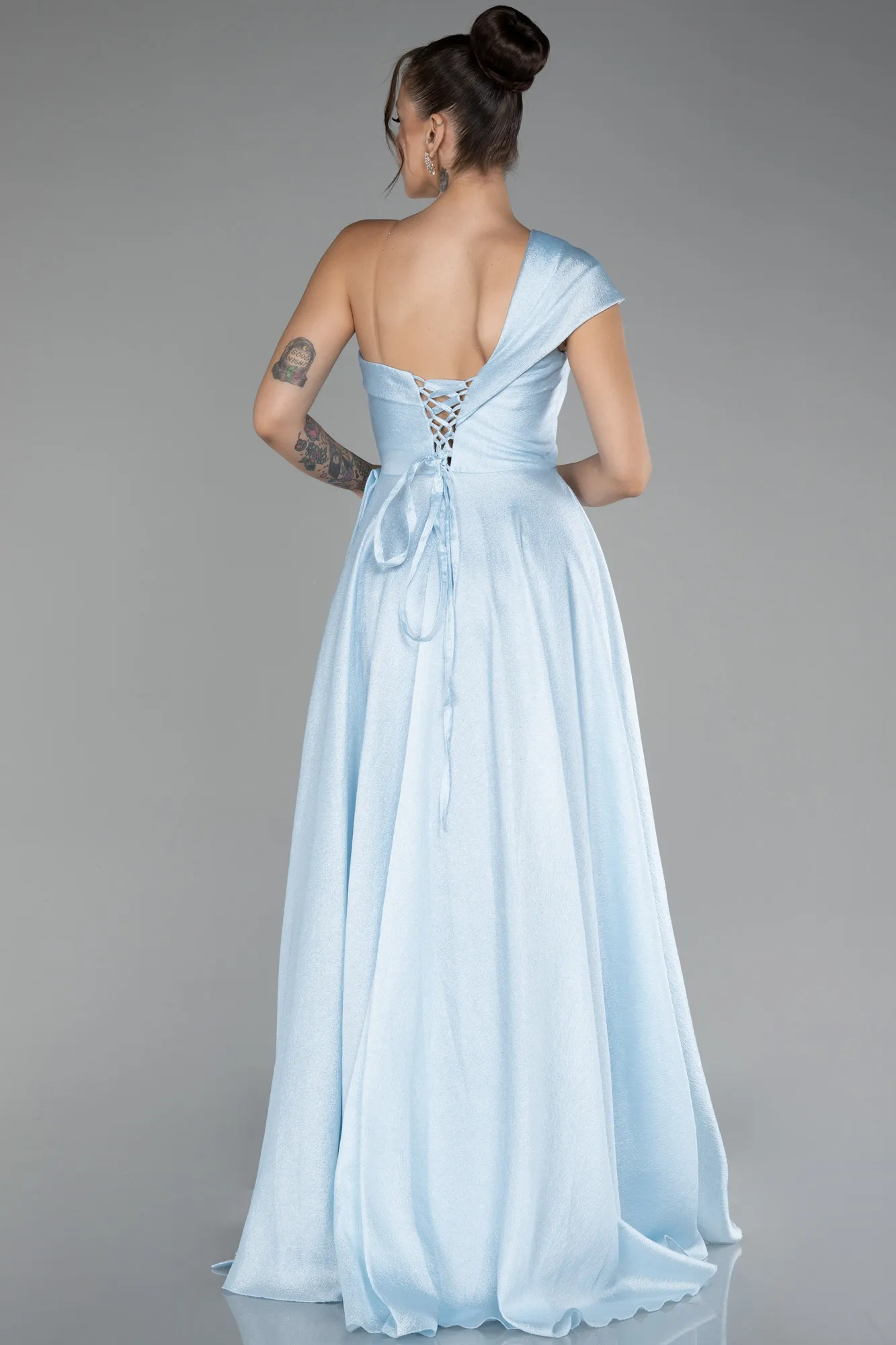 Ice Blue-Long Evening Dress ABU3632