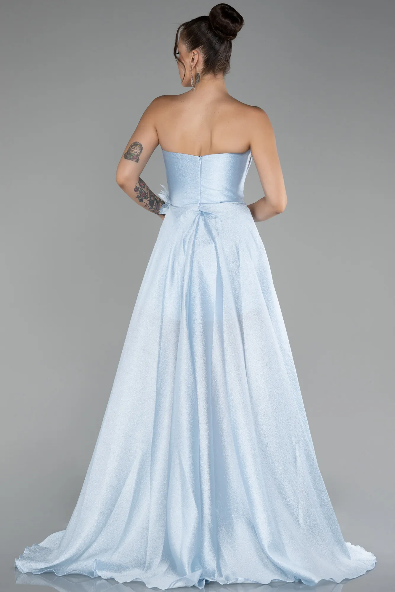 Ice Blue-Long Evening Dress ABU3793