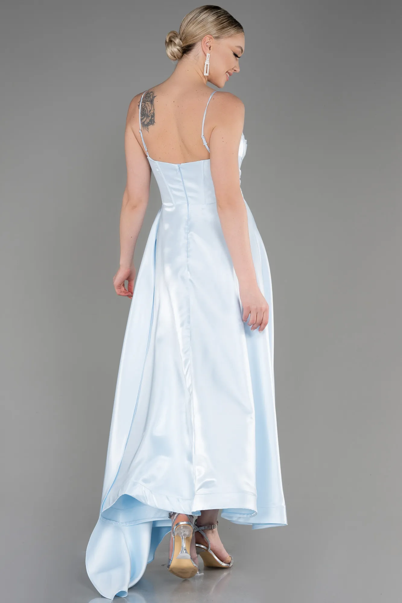 Ice Blue-Midi Cocktail Dress ABK2063