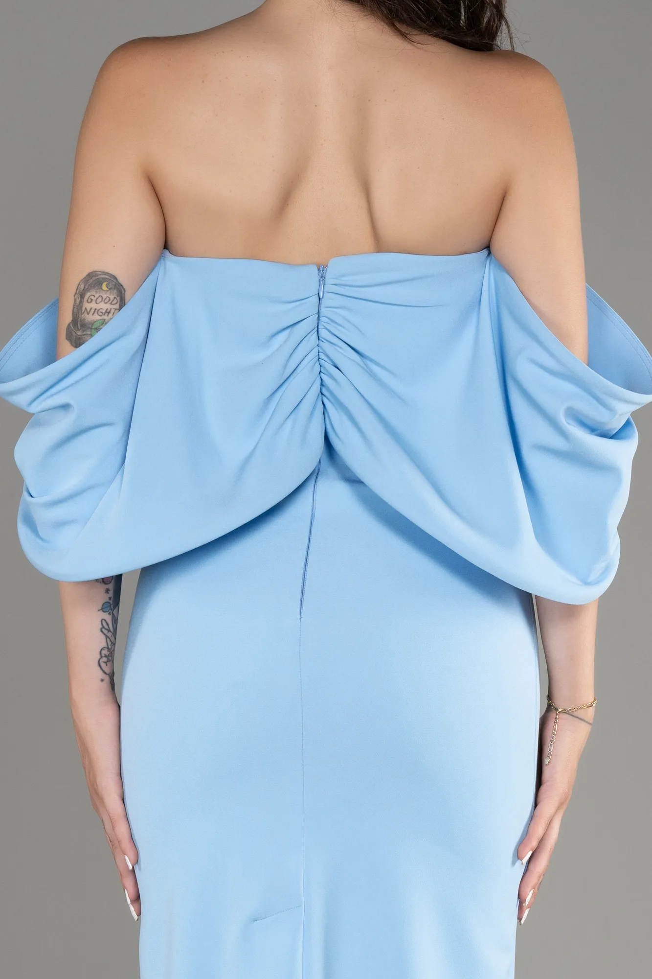 Ice Blue-Midi Cocktail Dress ABK2074