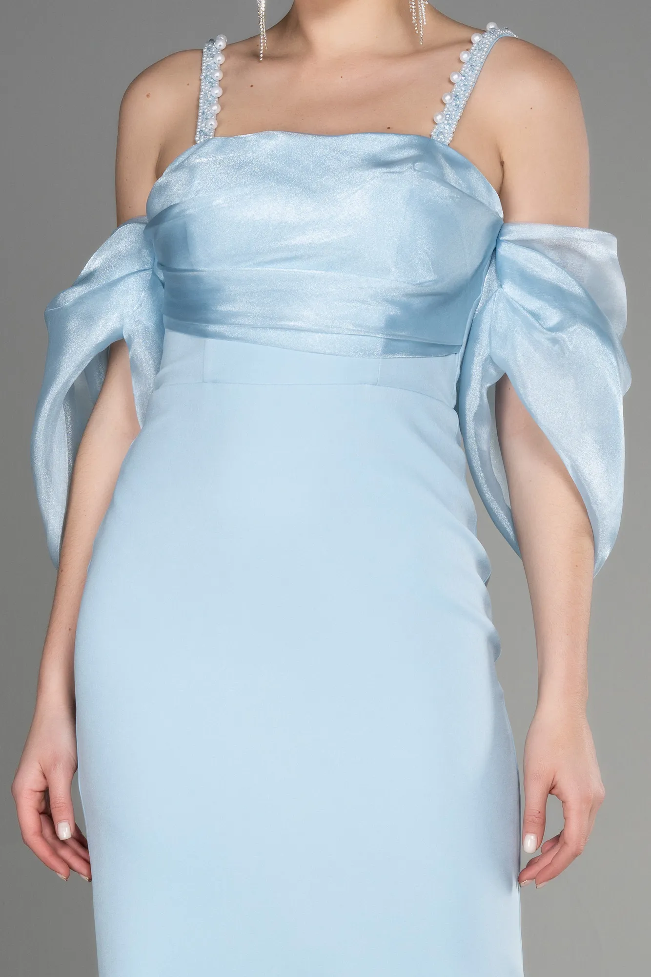 Ice Blue-Midi Invitation Dress ABK1906