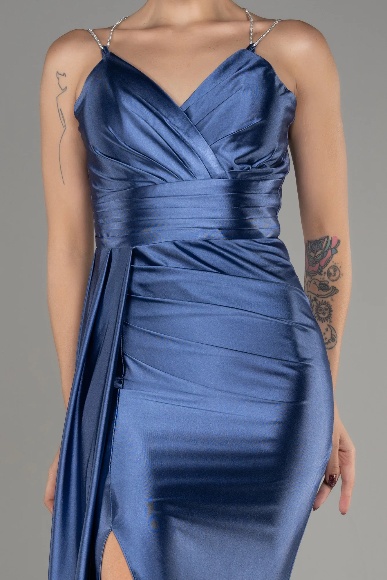 Indigo-Long Evening Dress ABU3564